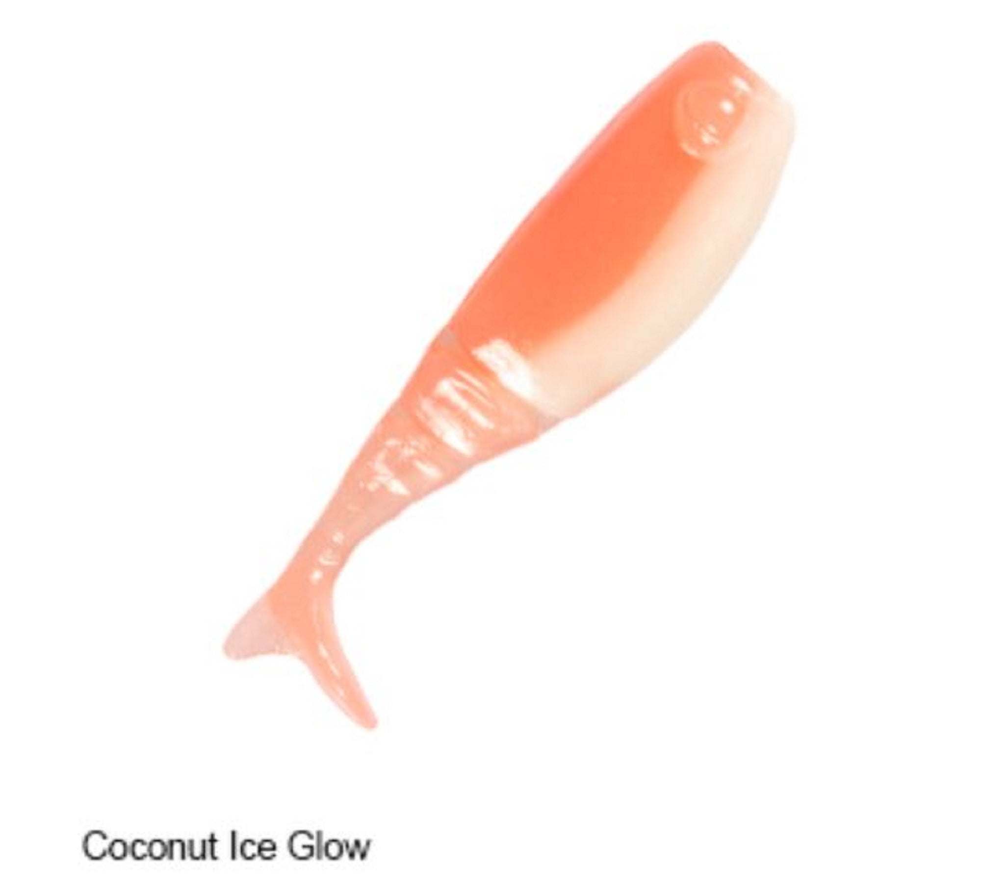 Zman Soft Lure Shad FryZ 1.75 Inch 8/Pack Coconut Ice Glow (3987)
