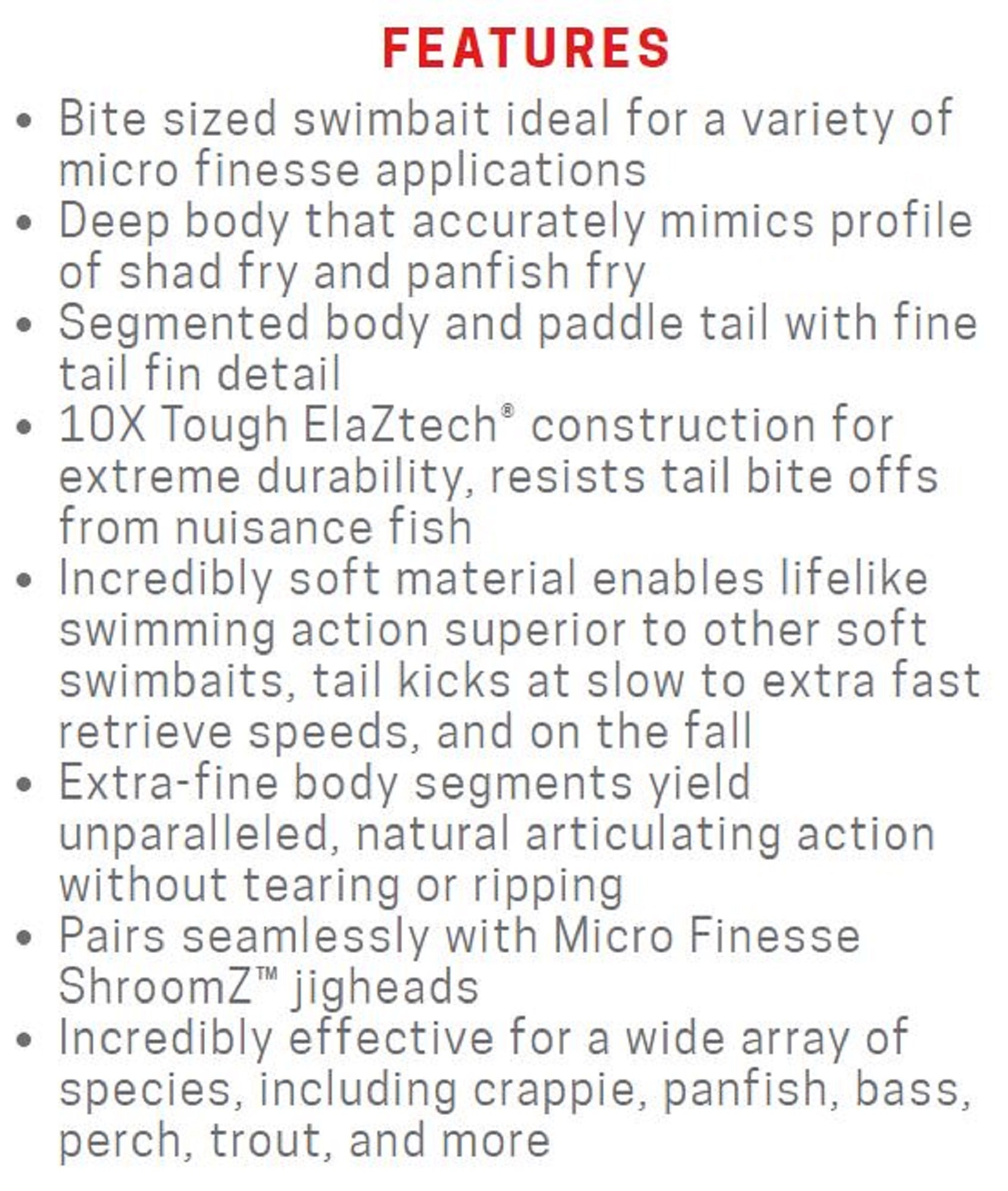Zman Soft Lure Shad FryZ 1.75 Inch 8/Pack Bumblebee (4014)