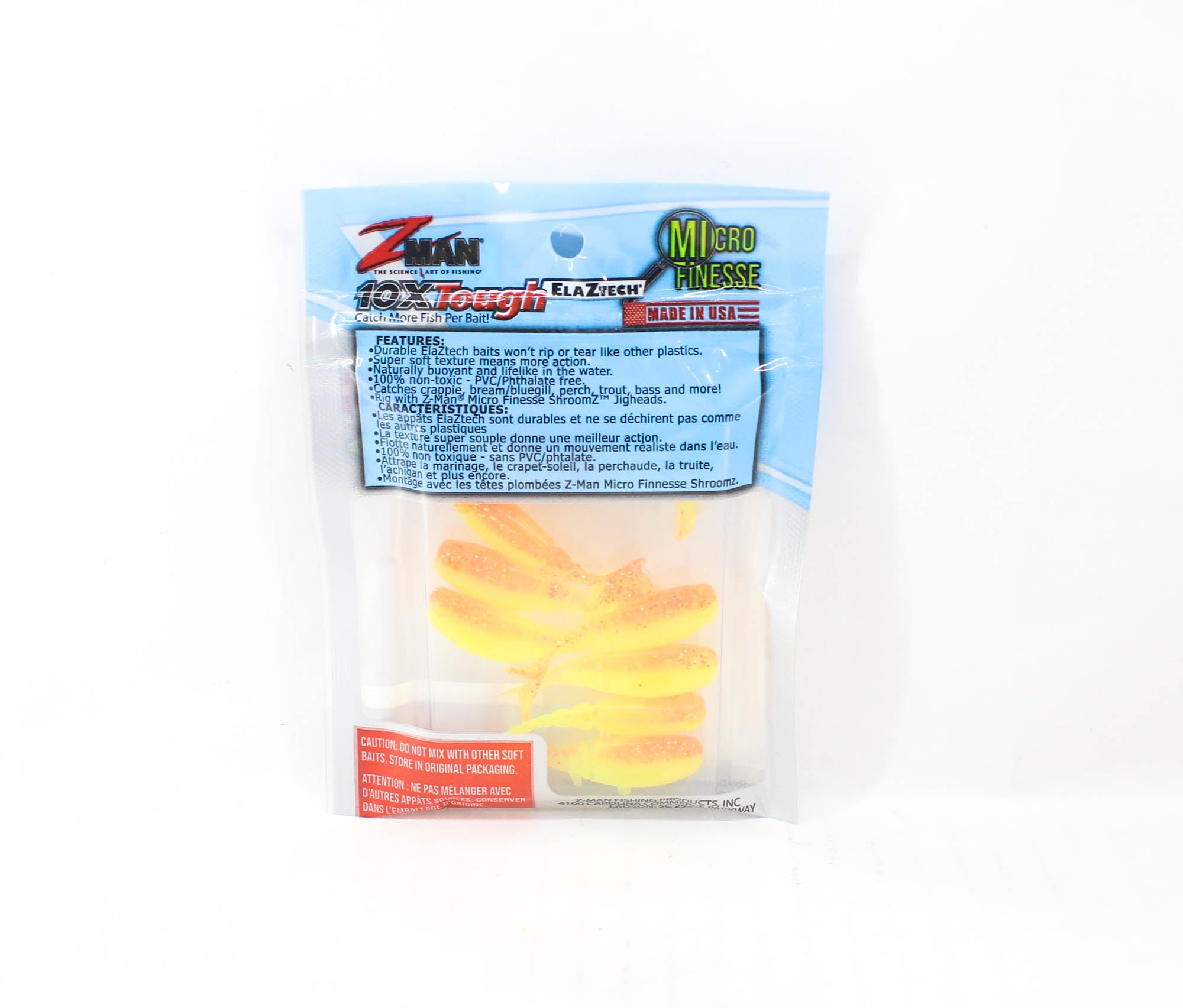 Zman Soft Lure Shad FryZ 1.75 Inch 8/Pack Firetreuse (4021)