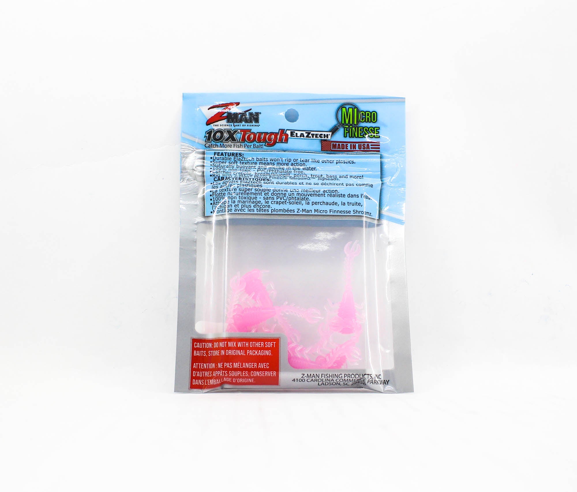 Zman Soft Lure LarvaZ 1.75 Inch 8/Pack Pink Glow (4083)