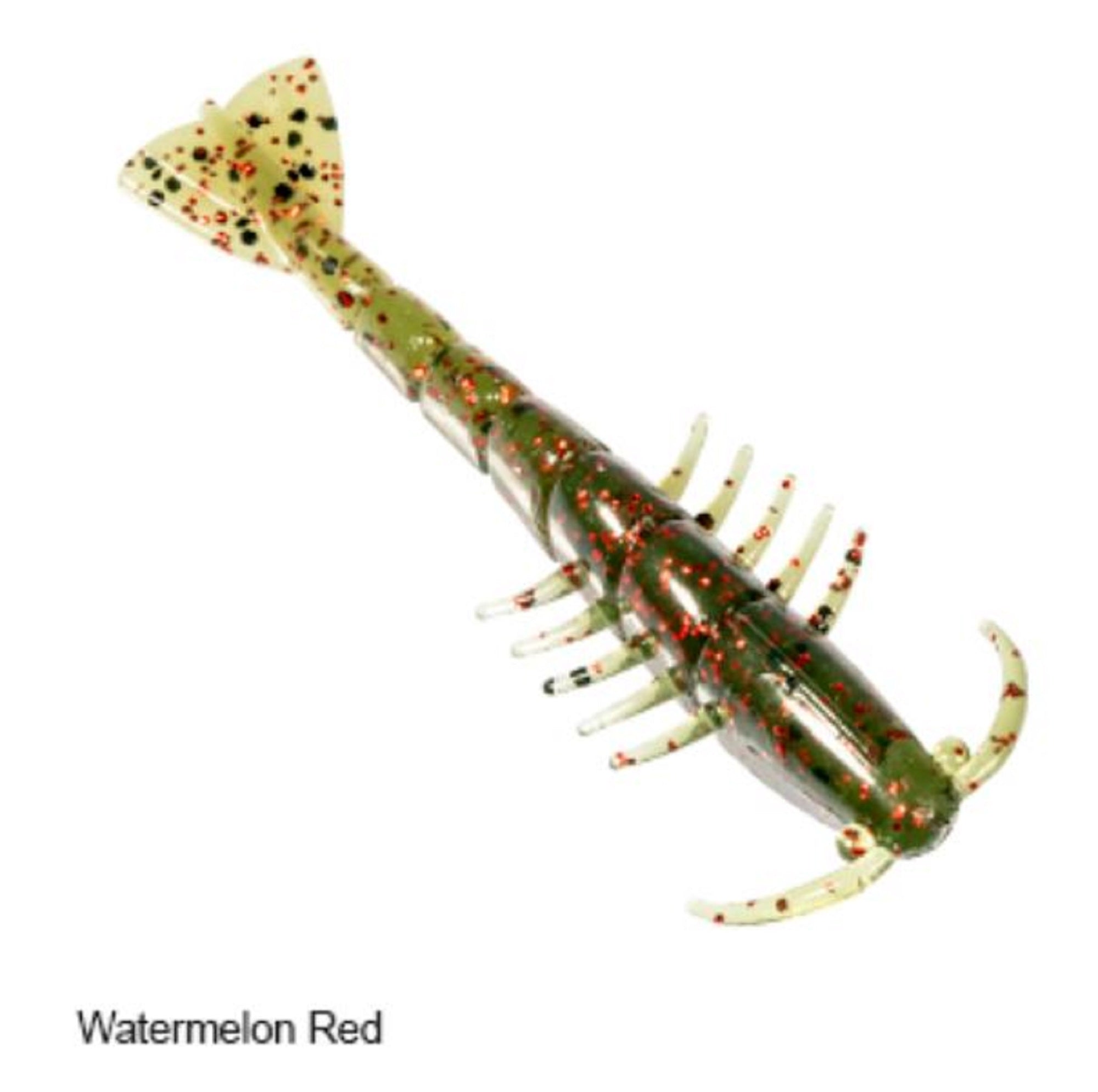 Zman Soft Lure Salty Ned ShrimpZ 2.5 Inch 6/Pack Watermelon Red (4366)