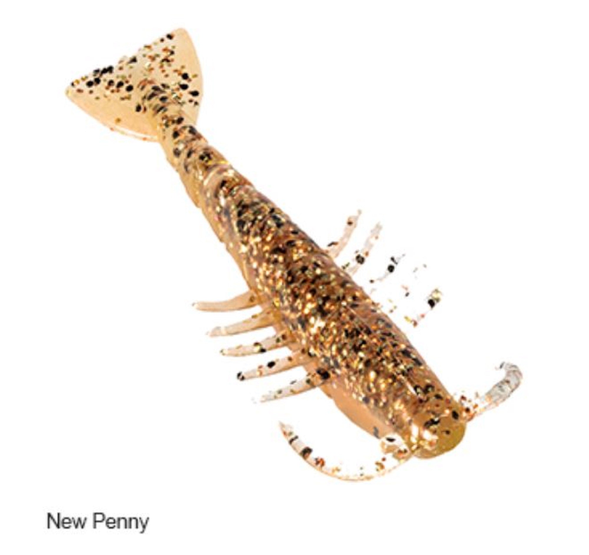 Zman Soft Lure Salty Ned ShrimpZ 2.5 Inch 6/Pack New Penny (4373)