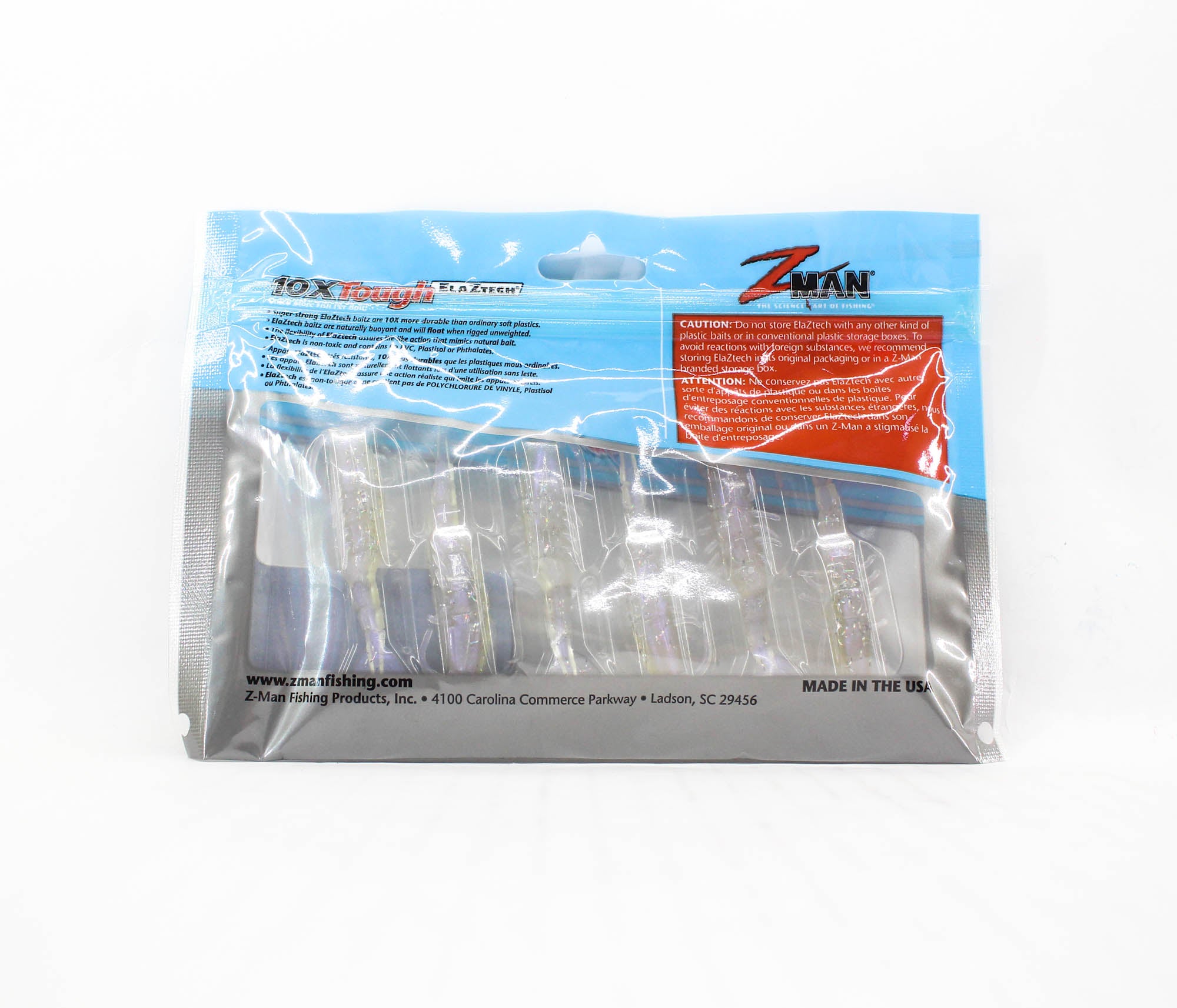 Zman Soft Lure Salty Ned ShrimpZ 2.5 Inch 6/Pack Opening Night (4380)