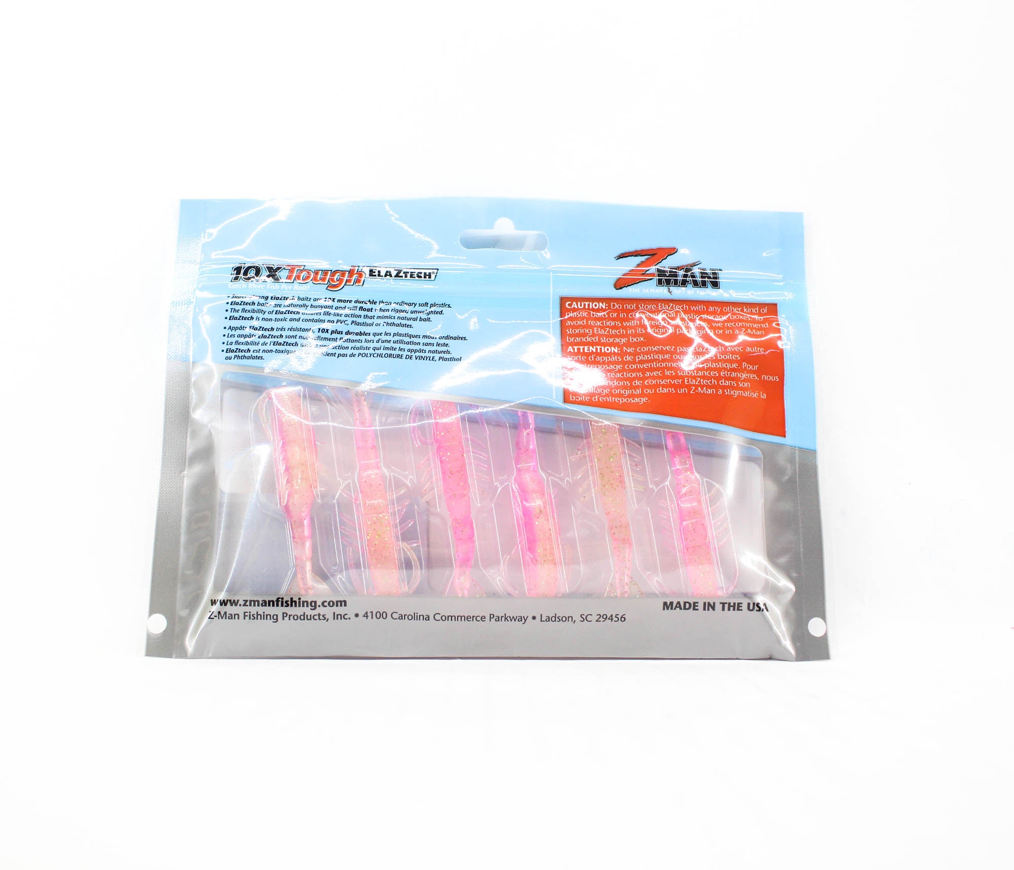 Zman Soft Lure Salty Ned ShrimpZ 2.5 Inch 6/Pack Laguna Shrimp (4410)