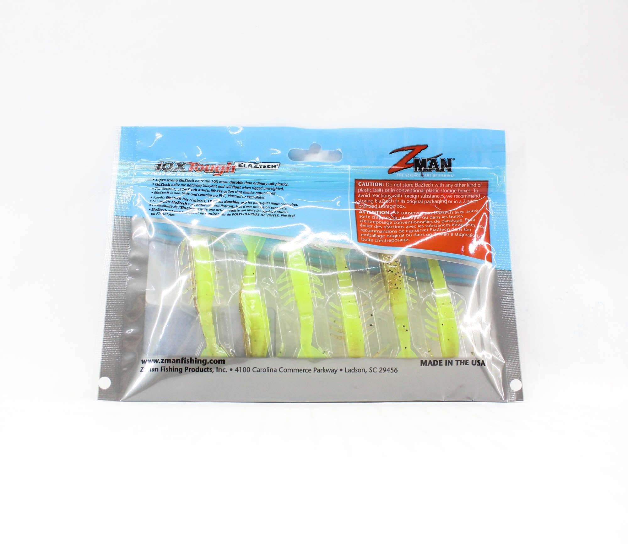 Zman Soft Lure Salty Ned ShrimpZ 2.5 Inch 6/Pack Sexy Penny (4427)