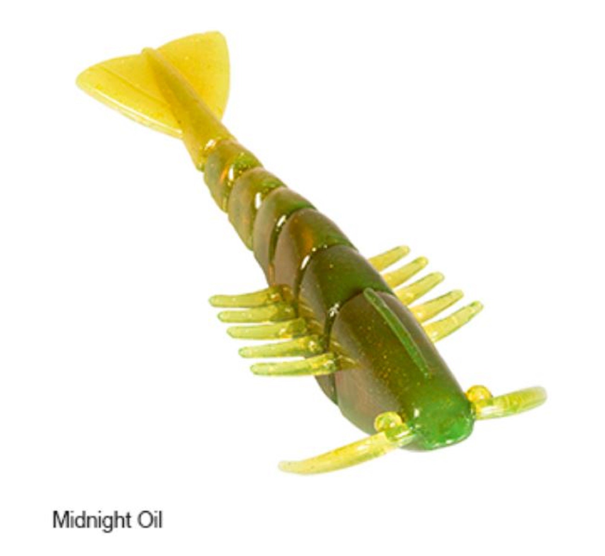 Zman Soft Lure Salty Ned ShrimpZ 2.5 Inch 6/Pack Midnight Oil (4434)