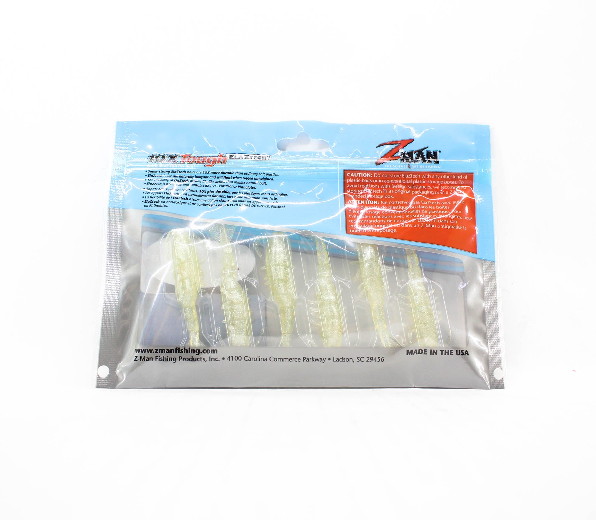 Zman Soft Lure Salty Ned ShrimpZ 2.5 Inch 6/Pack Slam Shady (4441)