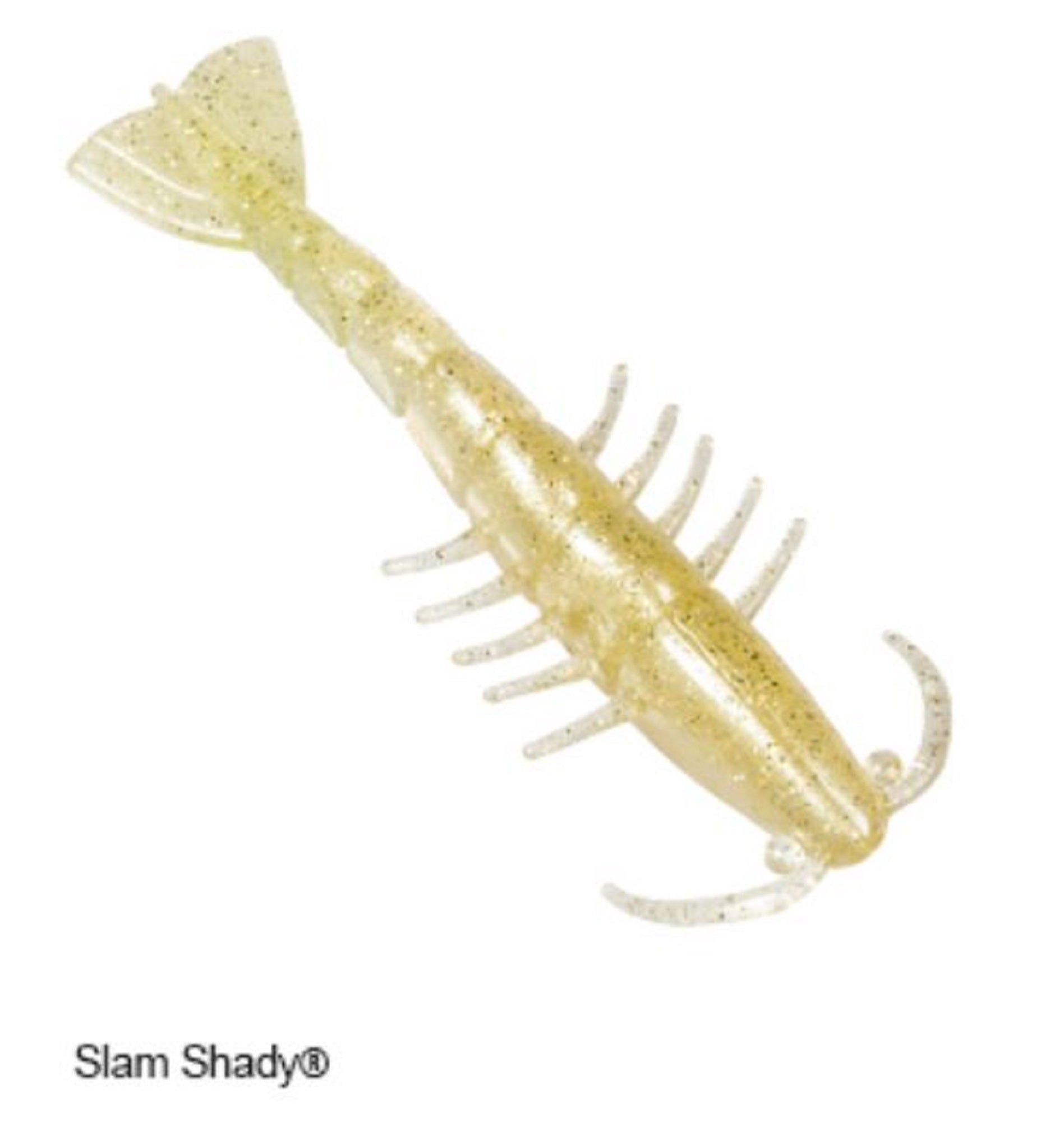 Zman Soft Lure Salty Ned ShrimpZ 2.5 Inch 6/Pack Slam Shady (4441)
