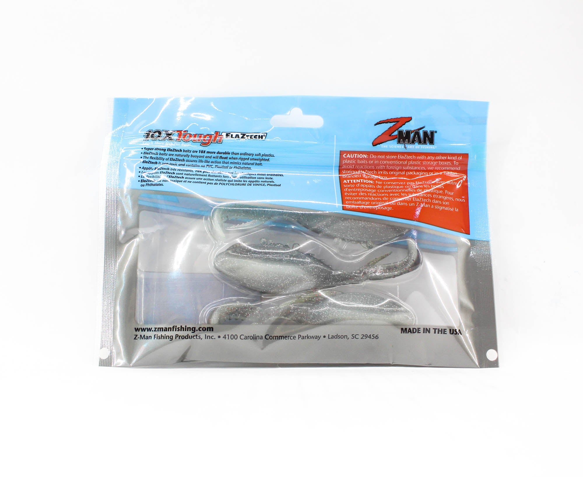 Zman Soft Lure Kicker CrabZ 3.5 Inch 3/Pack Redbone (4465)
