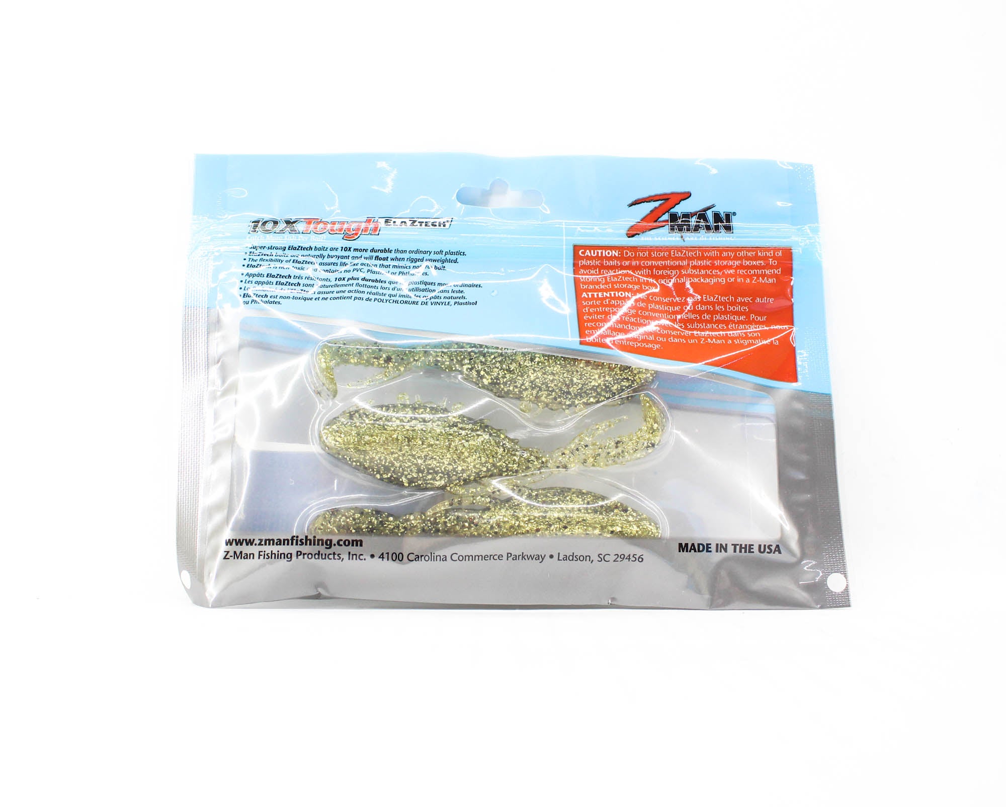 Zman Soft Lure Kicker CrabZ 3.5 Inch 3/Pack Golden Boy (4502)