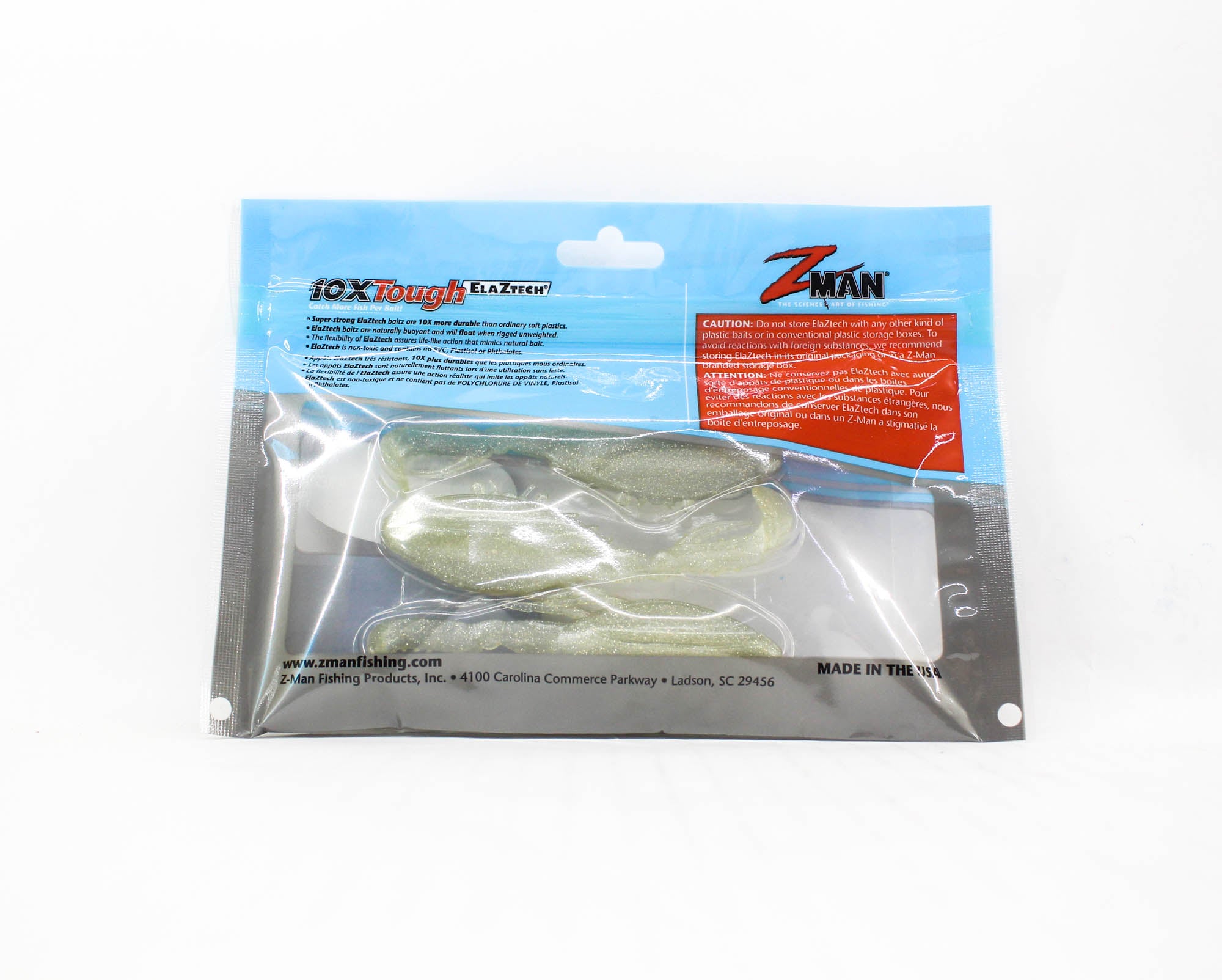 Zman Soft Lure Kicker CrabZ 3.5 Inch 3/Pack Slam Shady (4557)