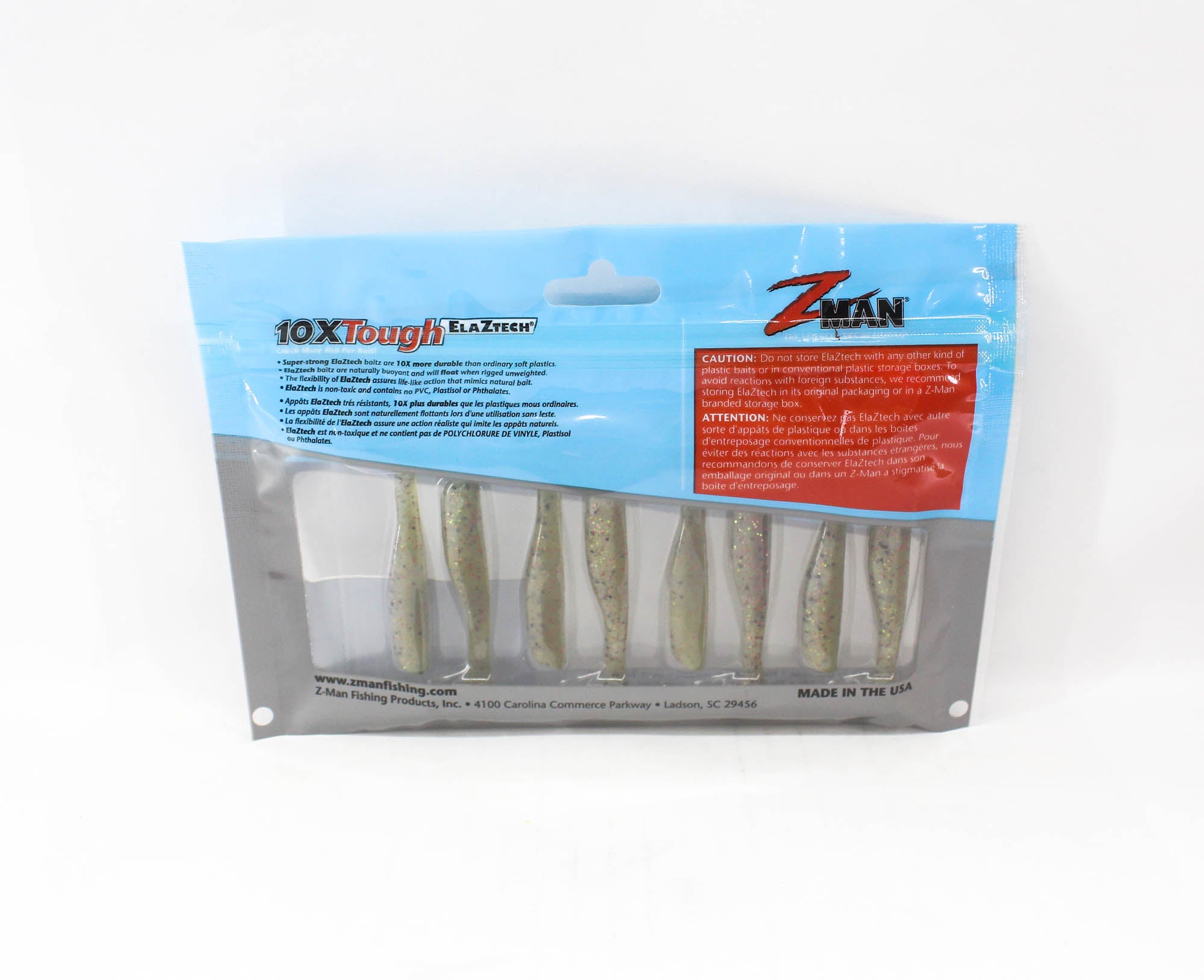 Zman Soft Lure Slim SwimZ 2.5 Inch 8/Pack Houdini (4649)