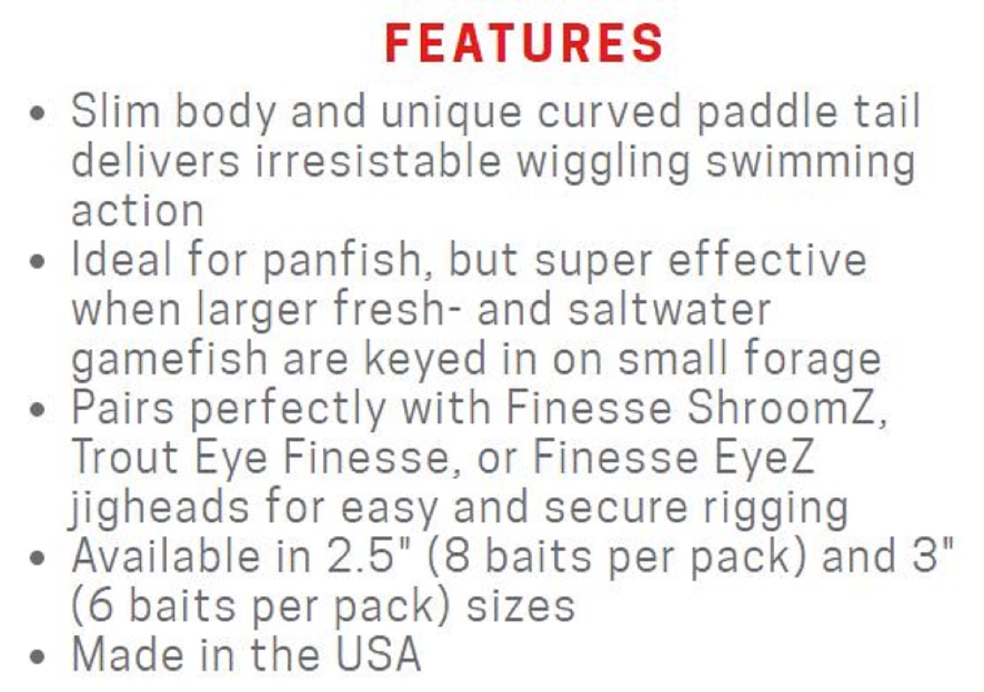 Zman Soft Lure Slim SwimZ 2.5 Inch 8/Pack Pro Yellow Perch (4656)