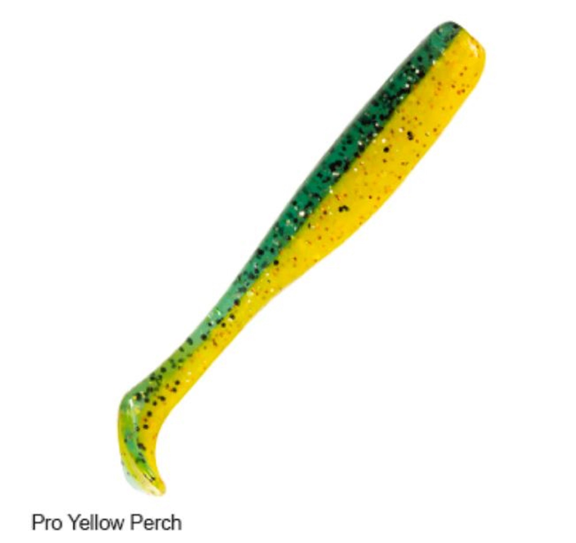 Zman Soft Lure Slim SwimZ 2.5 Inch 8/Pack Pro Yellow Perch (4656)