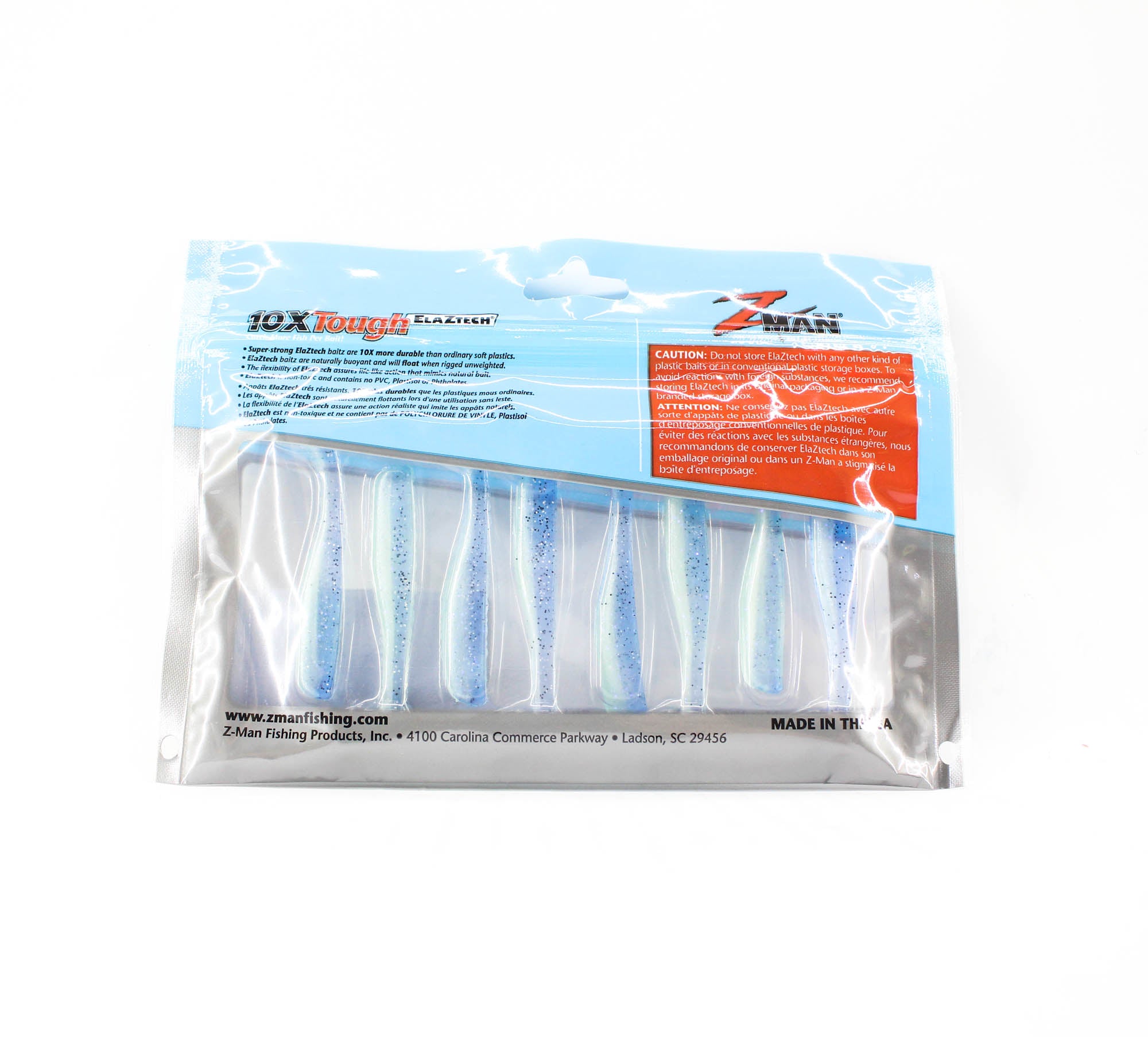 Zman Soft Lure Slim SwimZ 2.5 Inch 8/Pack Disco Cisco (4663)
