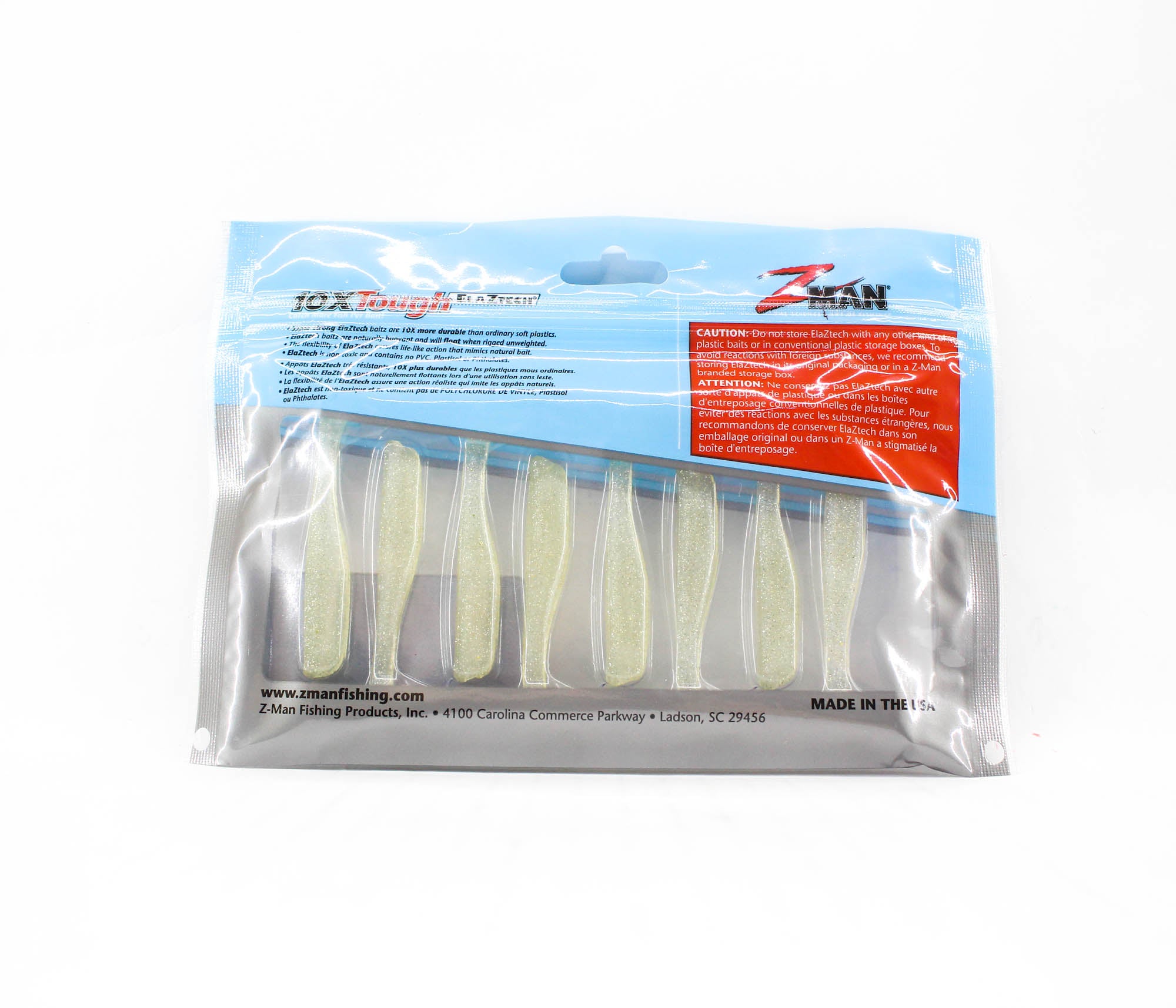 Zman Soft Lure Slim SwimZ 2.5 Inch 8/Pack Slam Shady (4670)