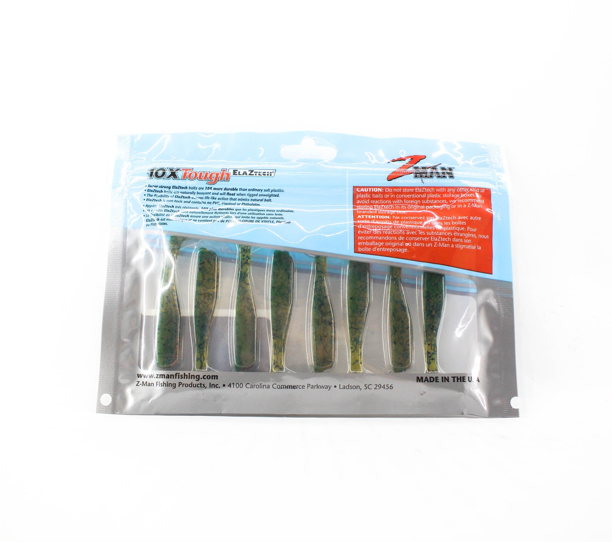 Zman Soft Lure Slim SwimZ 2.5 Inch 8/Pack Dirty Oil (4687)