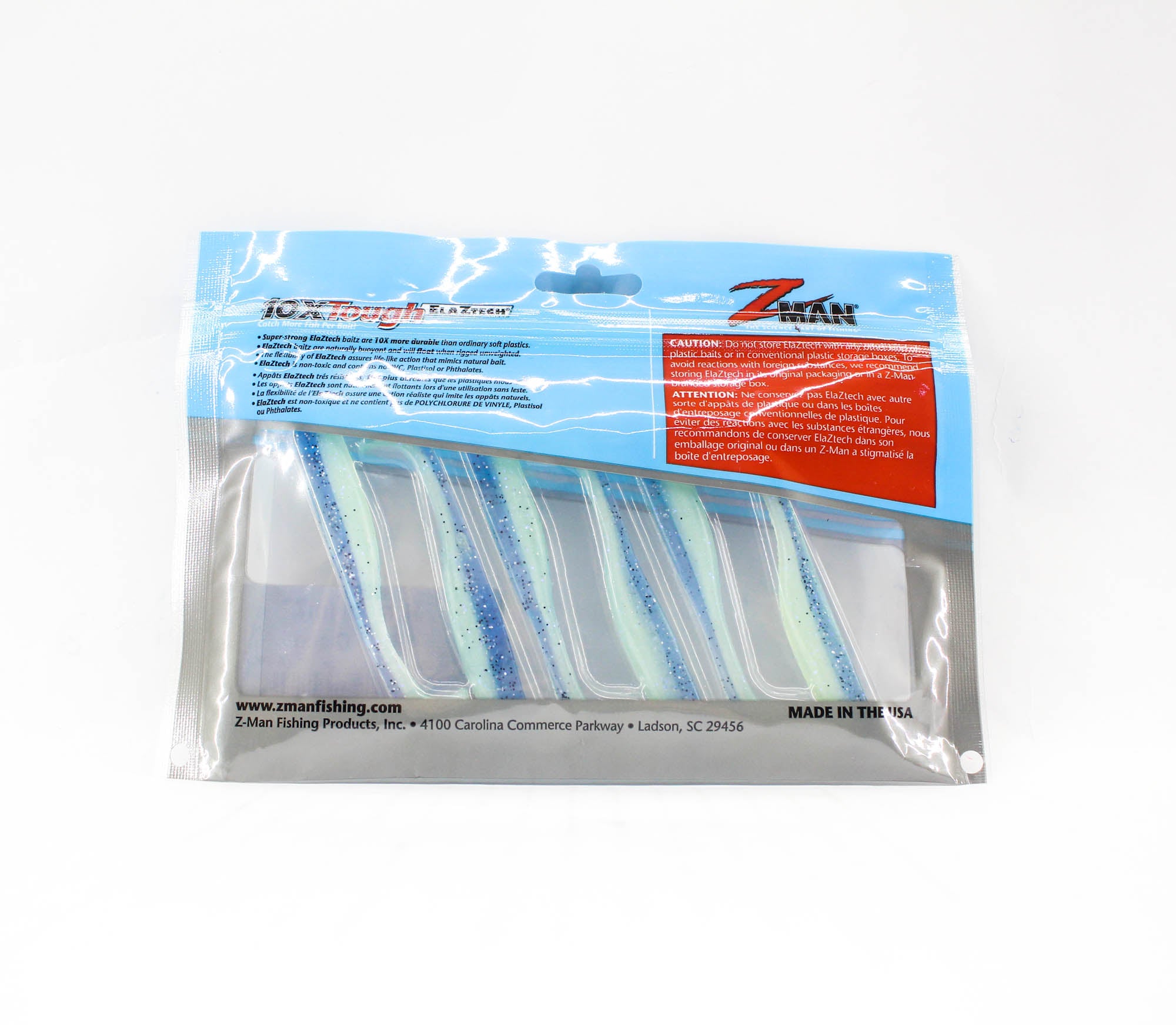 Zman Soft Lure Slim SwimZ 3 Inch 6/Pack Disco Cisco (4724)