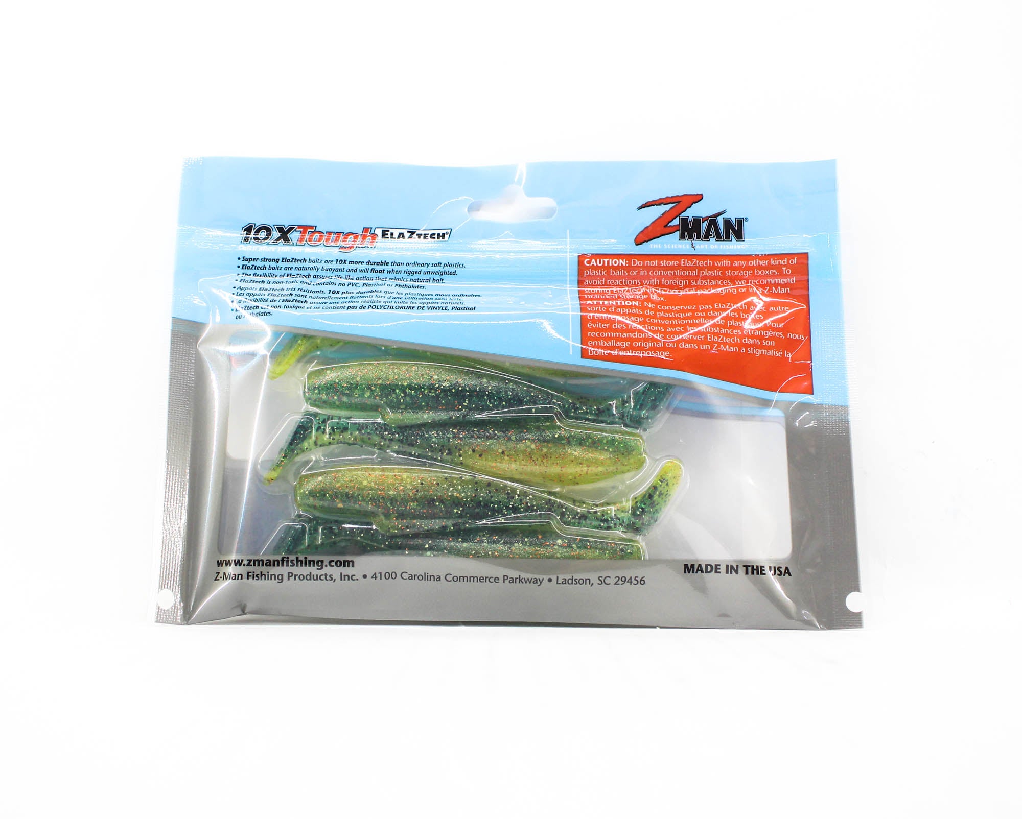 Zman Soft Lure Diezel MinnowZ 4 Inch 5/Pack Pro Yellow Perch (4755)