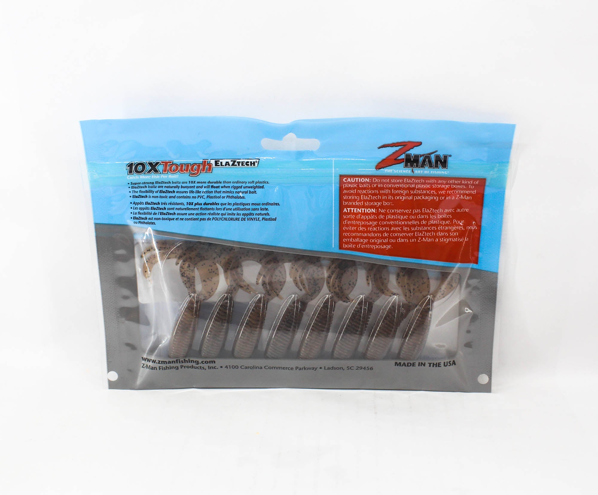 Zman Soft Lure ST GrubZ 2.5 Inch 8/Pack Pumpkin (5196)