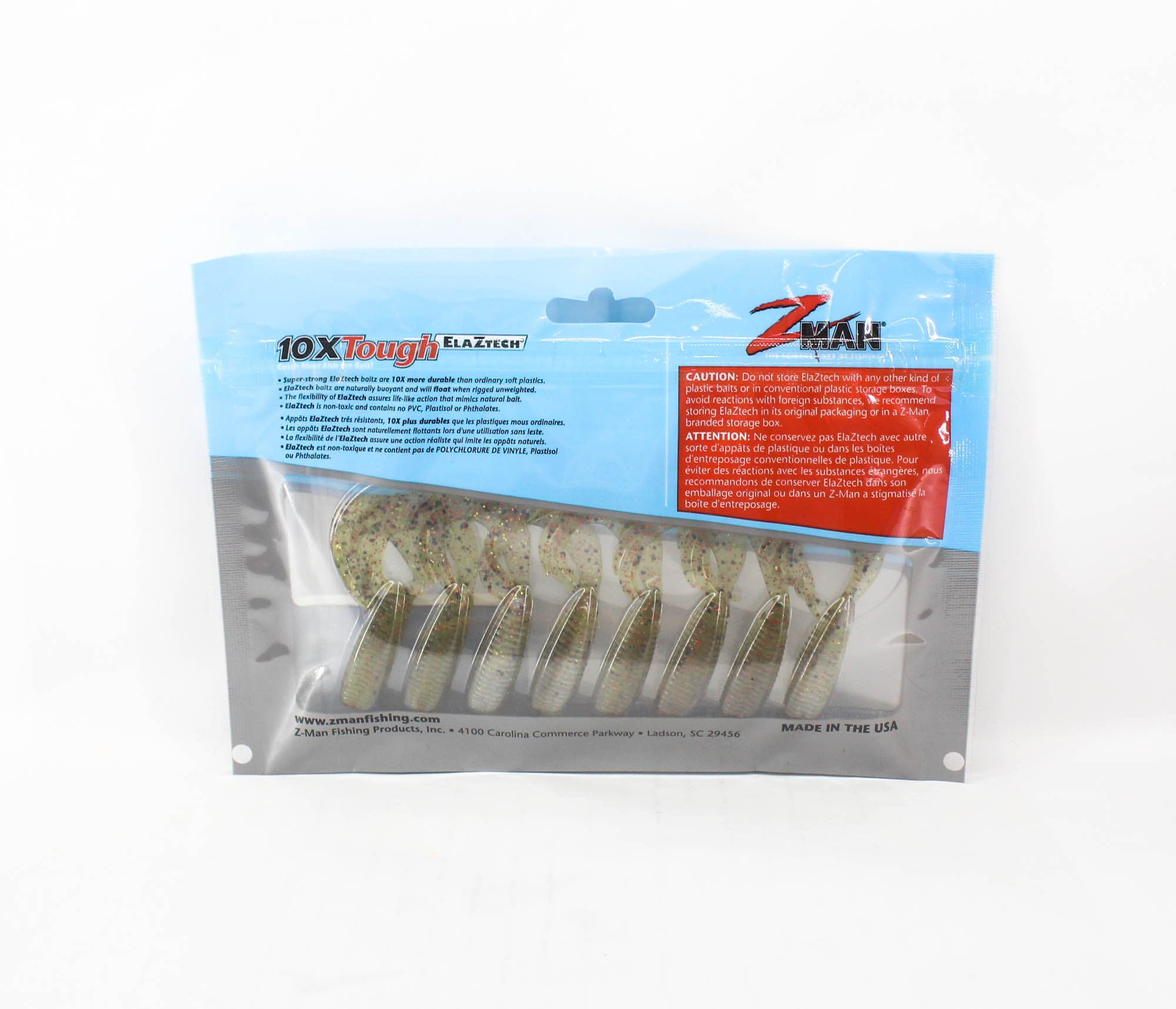 Zman Soft Lure ST GrubZ 2.5 Inch 8/Pack Houdini (5219)