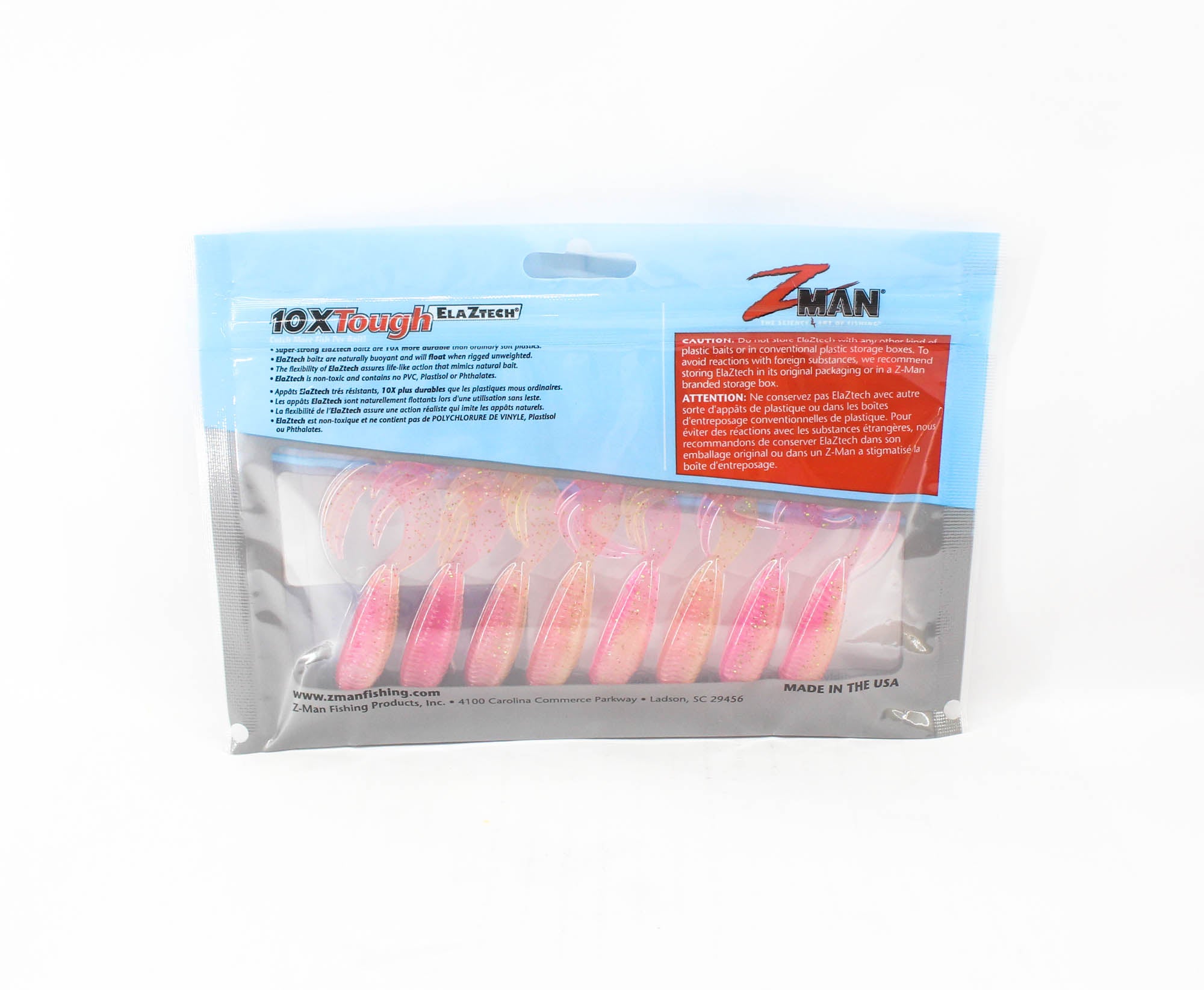 Zman Soft Lure ST GrubZ 2.5 Inch 8/Pack Laguna Shrimp (5240)