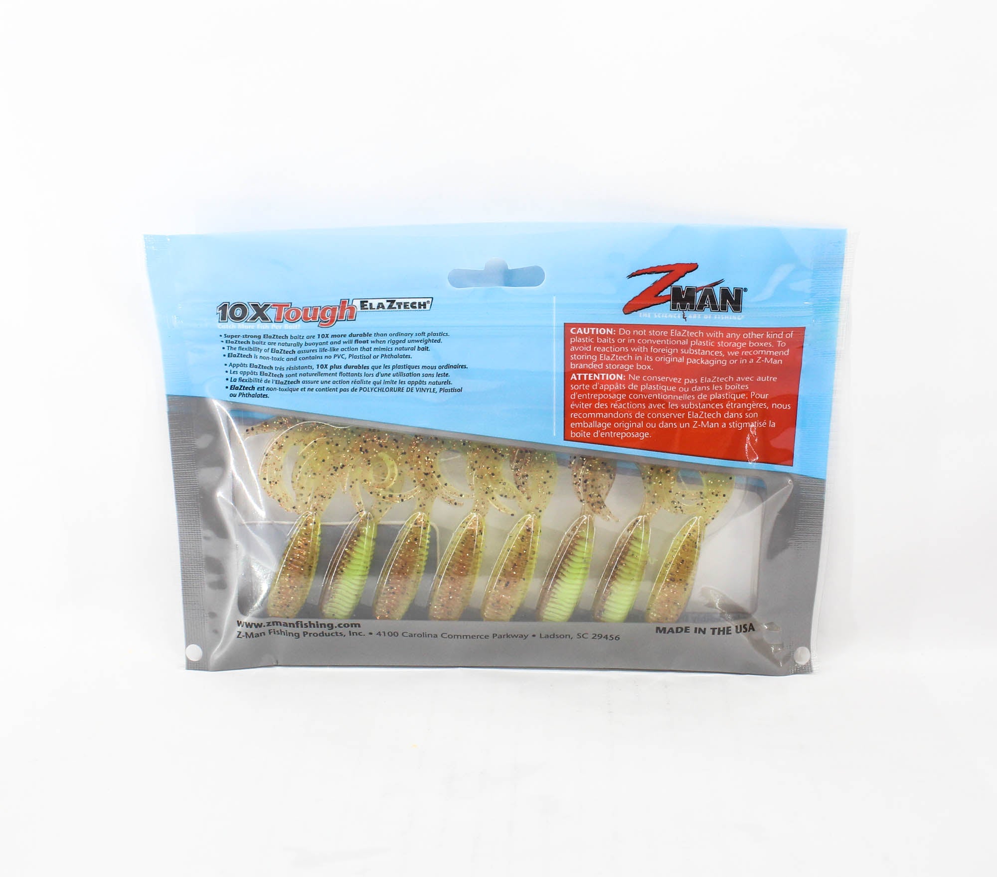 Zman Soft Lure ST GrubZ 2.5 Inch 8/Pack Sexy Penny (5257)