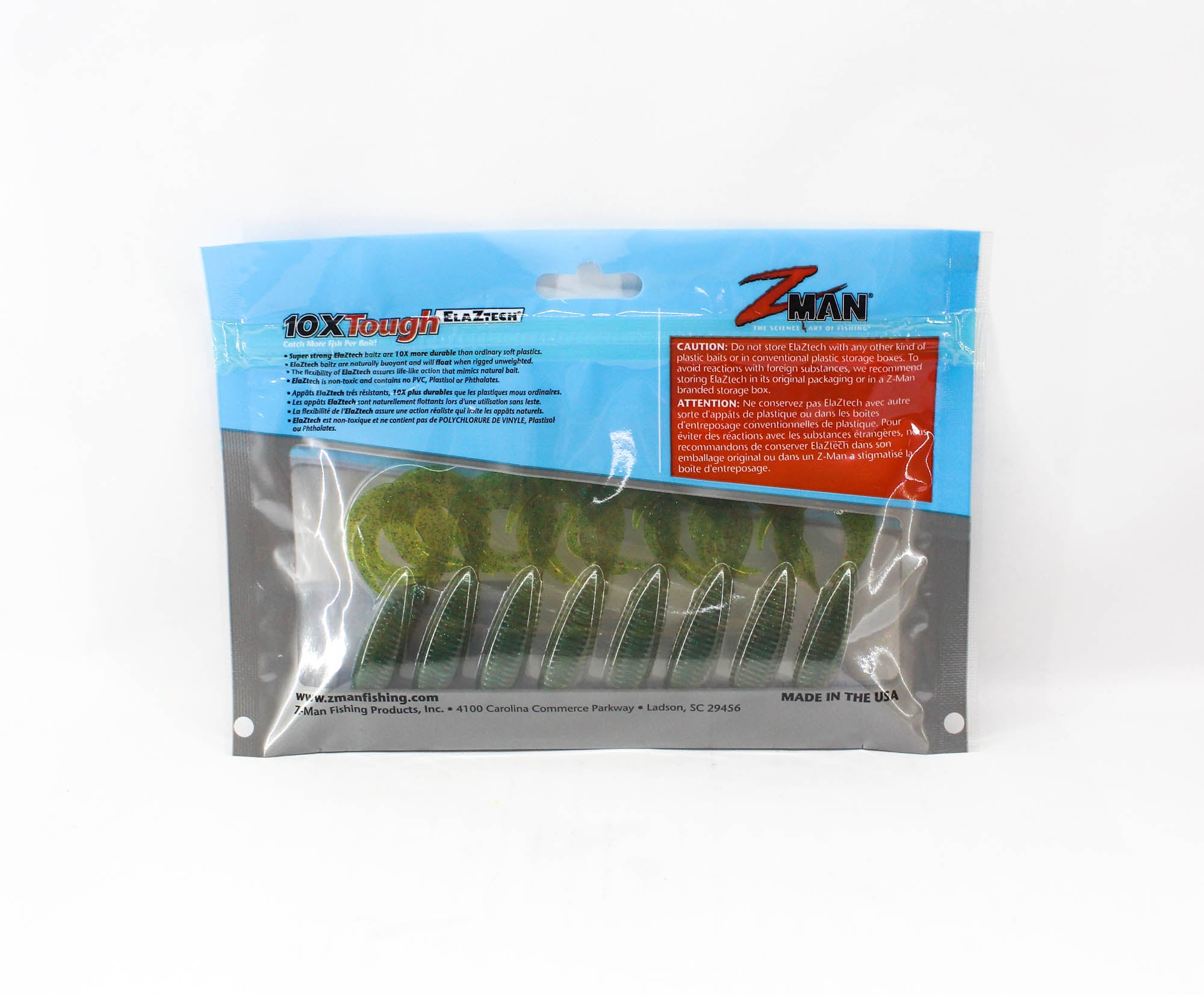 Zman Soft Lure ST GrubZ 2.5 Inch 8/Pack Blood Oil (5295)