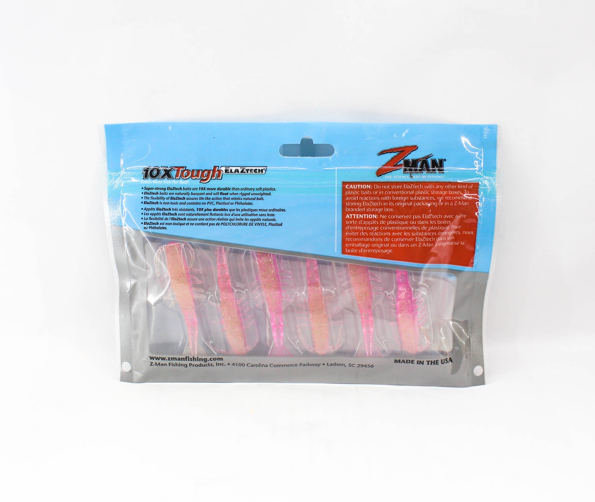 Zman Soft Lure PrawnZ 2.5 Inch 6/Pack Laguna Shrimp (5363)
