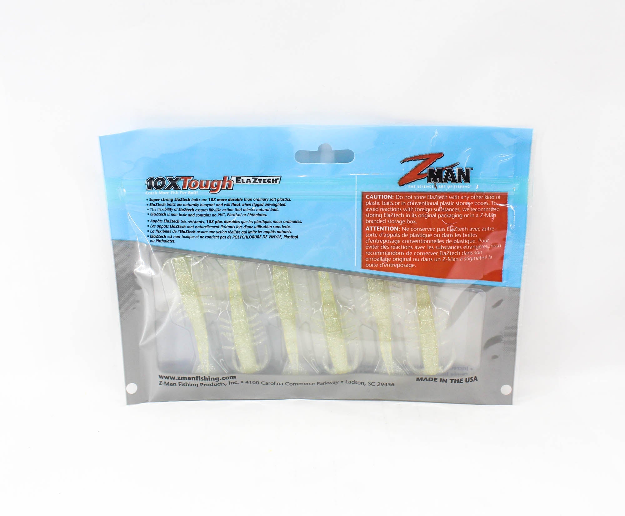 Zman Soft Lure PrawnZ 2.5 Inch 6/Pack Slam Shady (5394)