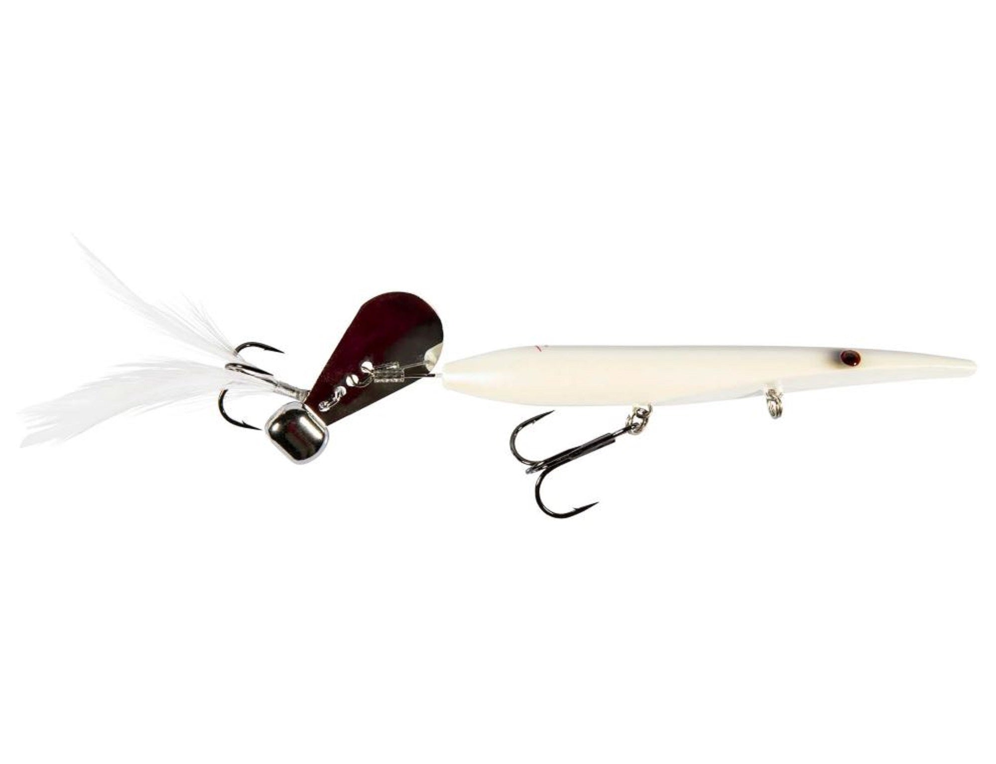 Zman Hell Raizer Tail Blade 4 Inch Sinking Lure Snow (5462)