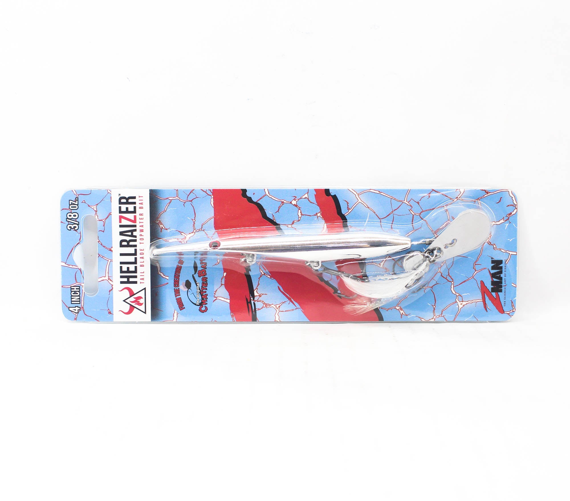 Zman Hell Raizer Tail Blade 4 Inch Sinking Lure Chrome (5493)