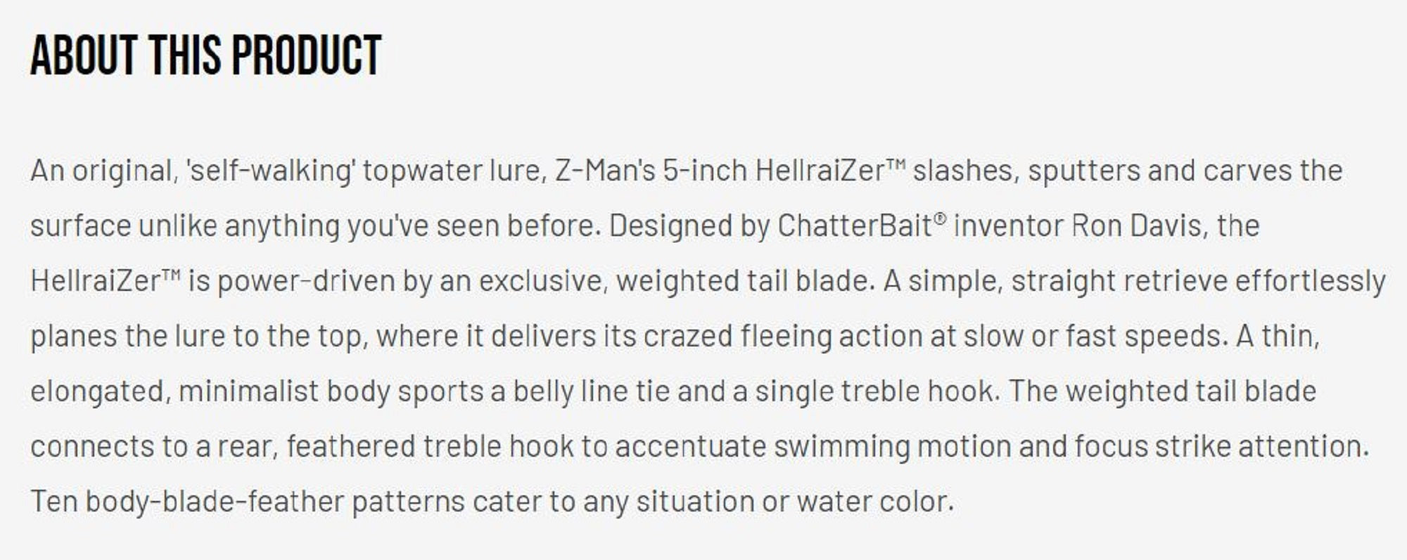 Zman Hell Raizer Tail Blade 4 Inch Sinking Lure Scaly Shad (5516)