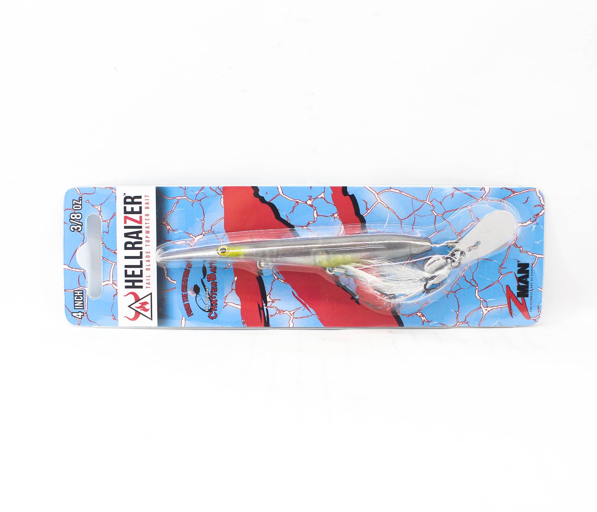 Zman Hell Raizer Tail Blade 4 Inch Sinking Lure Ghost Shad (5530)