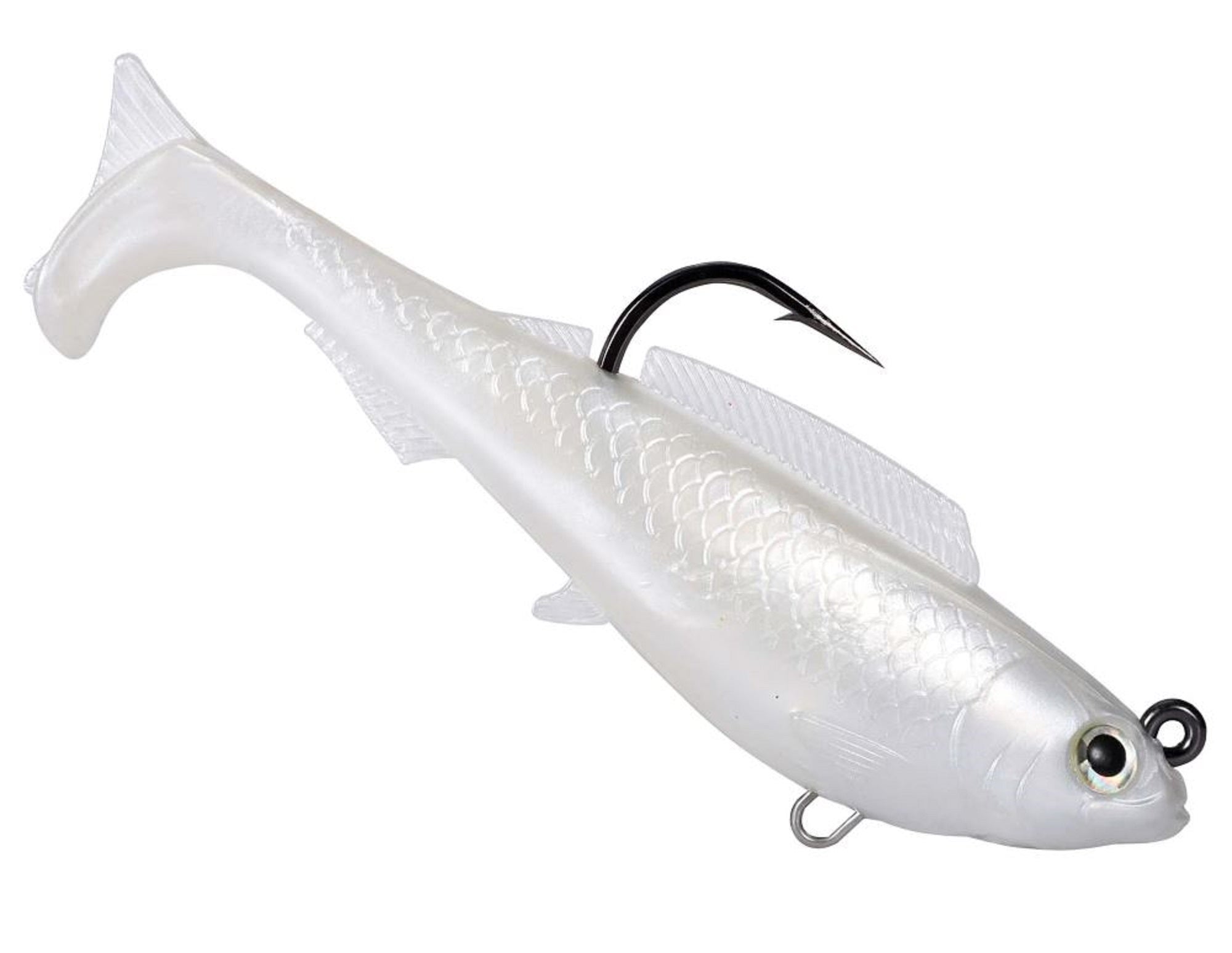 Zman Soft Lure Herculez Swimbait 3 Inch 2/Pack Pearl (5974)