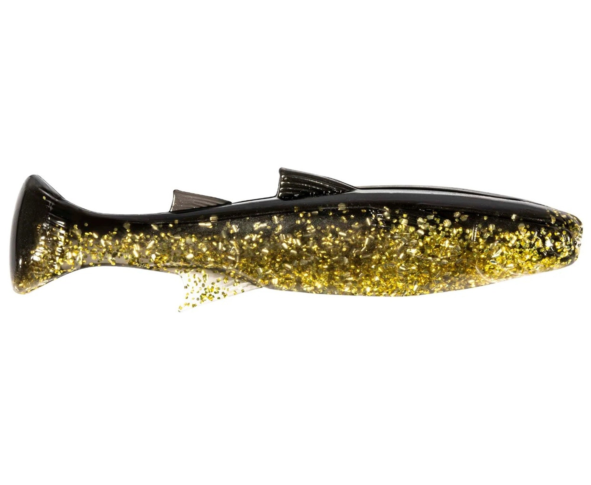 Zman Soft Lure Mulletron Swimbait 3.3 Inch 4/Pack Gold Rush (6230)