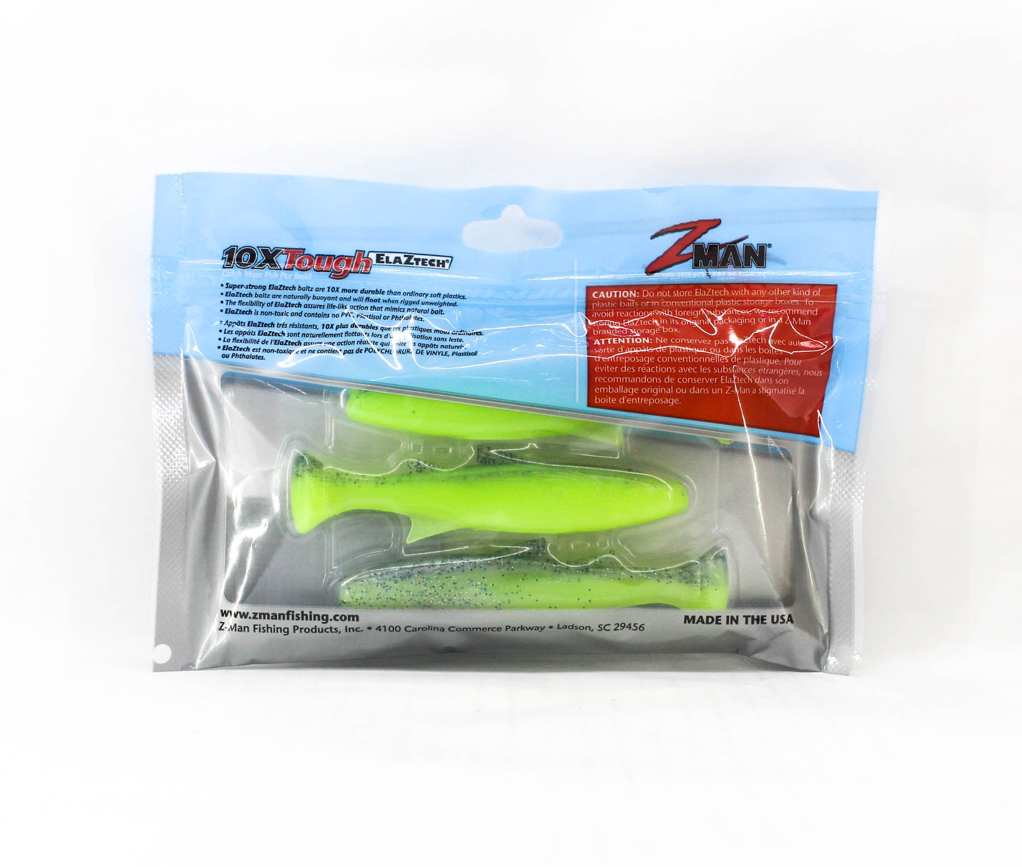 Zman Soft Lure Mulletron Swimbait 4 Inch 3/Pack Sexy Mullet (6292)