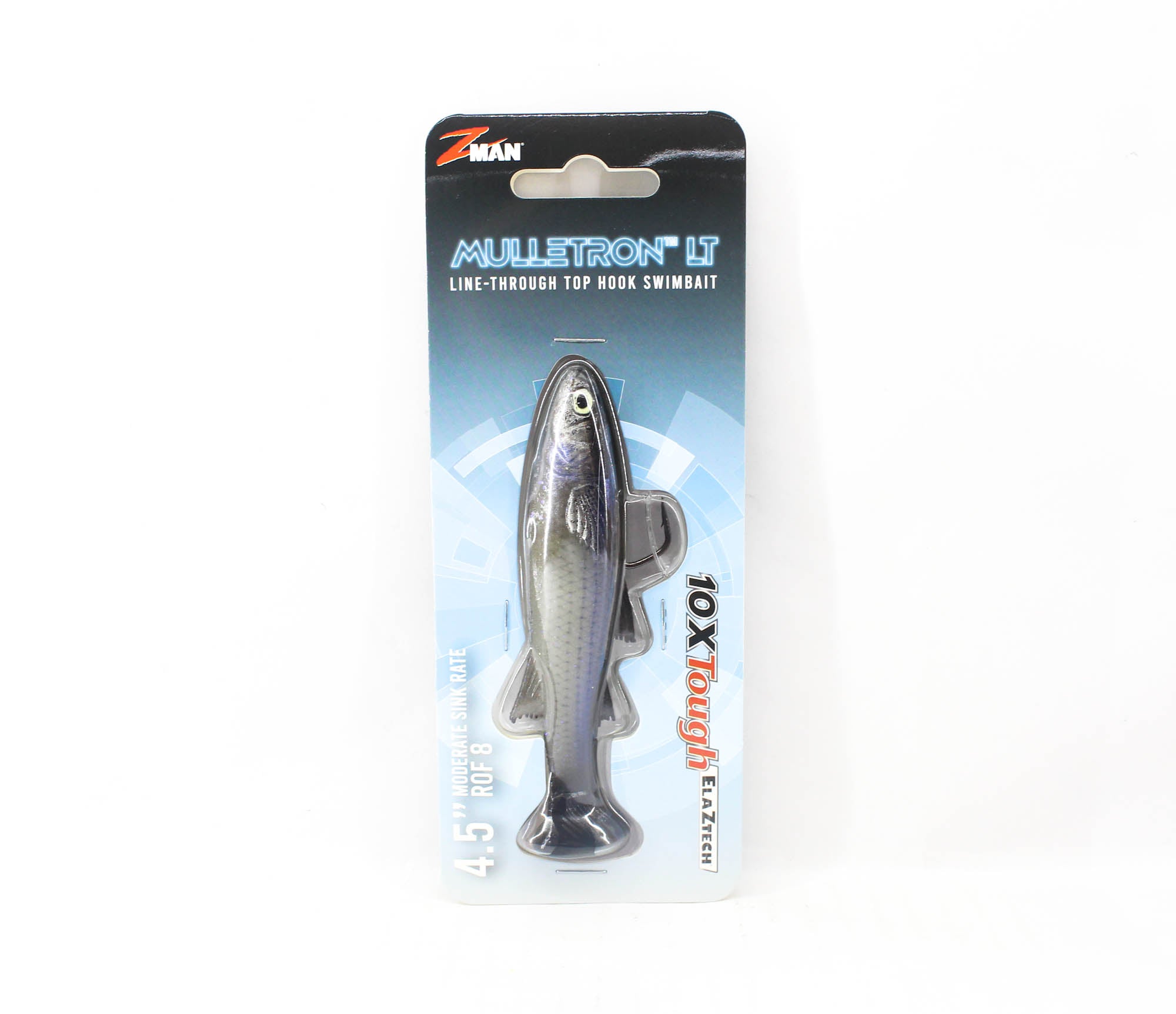 Zman Soft Lure Mulletron LT Swimbait 4.5 Inch Glow Mullet (6346)
