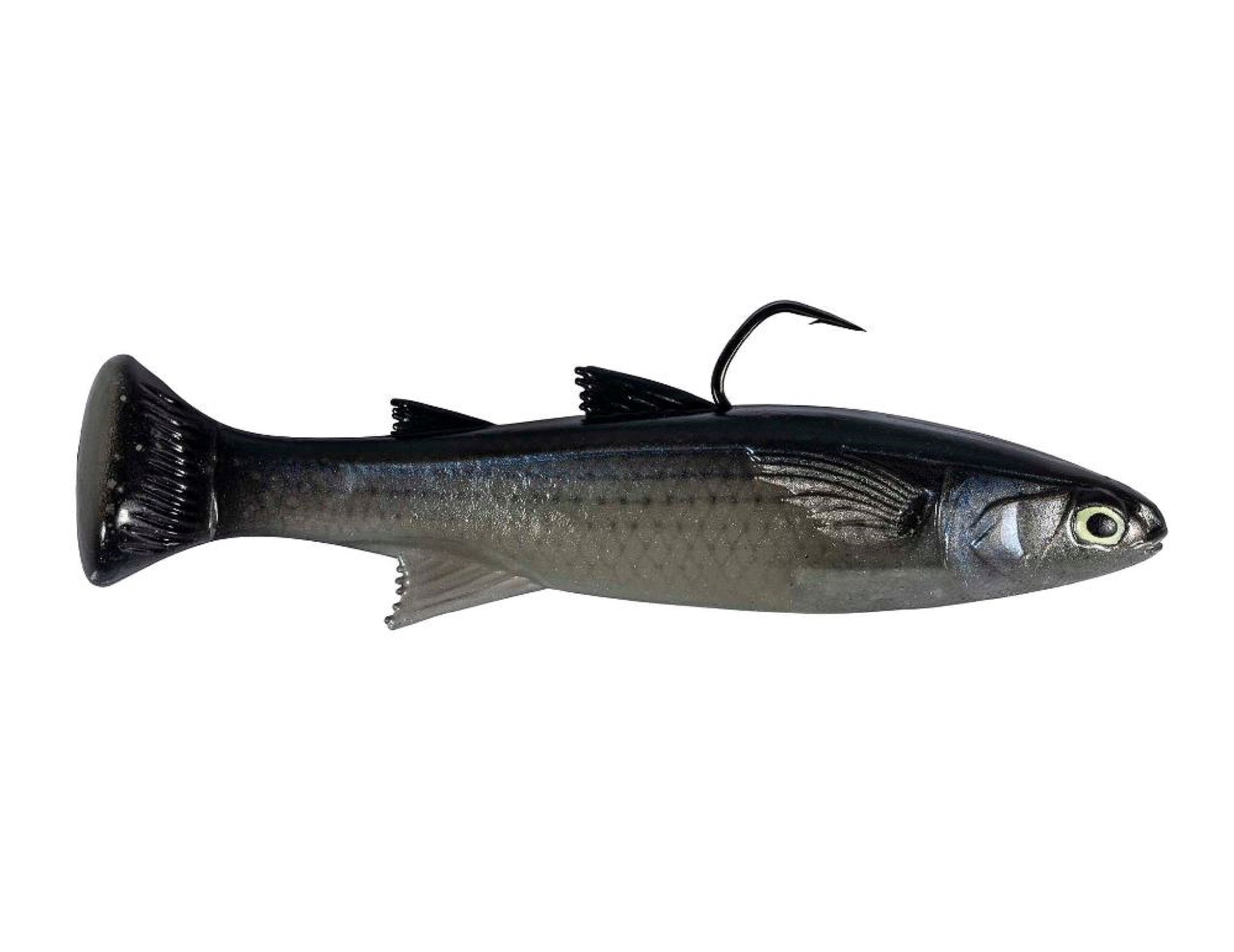 Zman Soft Lure Mulletron LT Swimbait 4.5 Inch Glow Mullet (6346)
