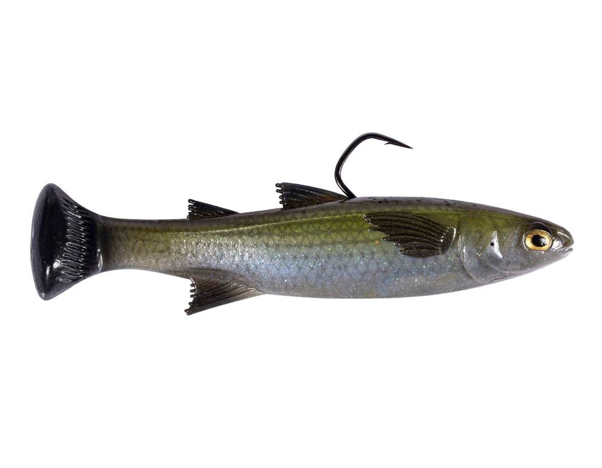 Zman Soft Lure Mulletron LT Swimbait 4.5 Inch Mossback (6377)