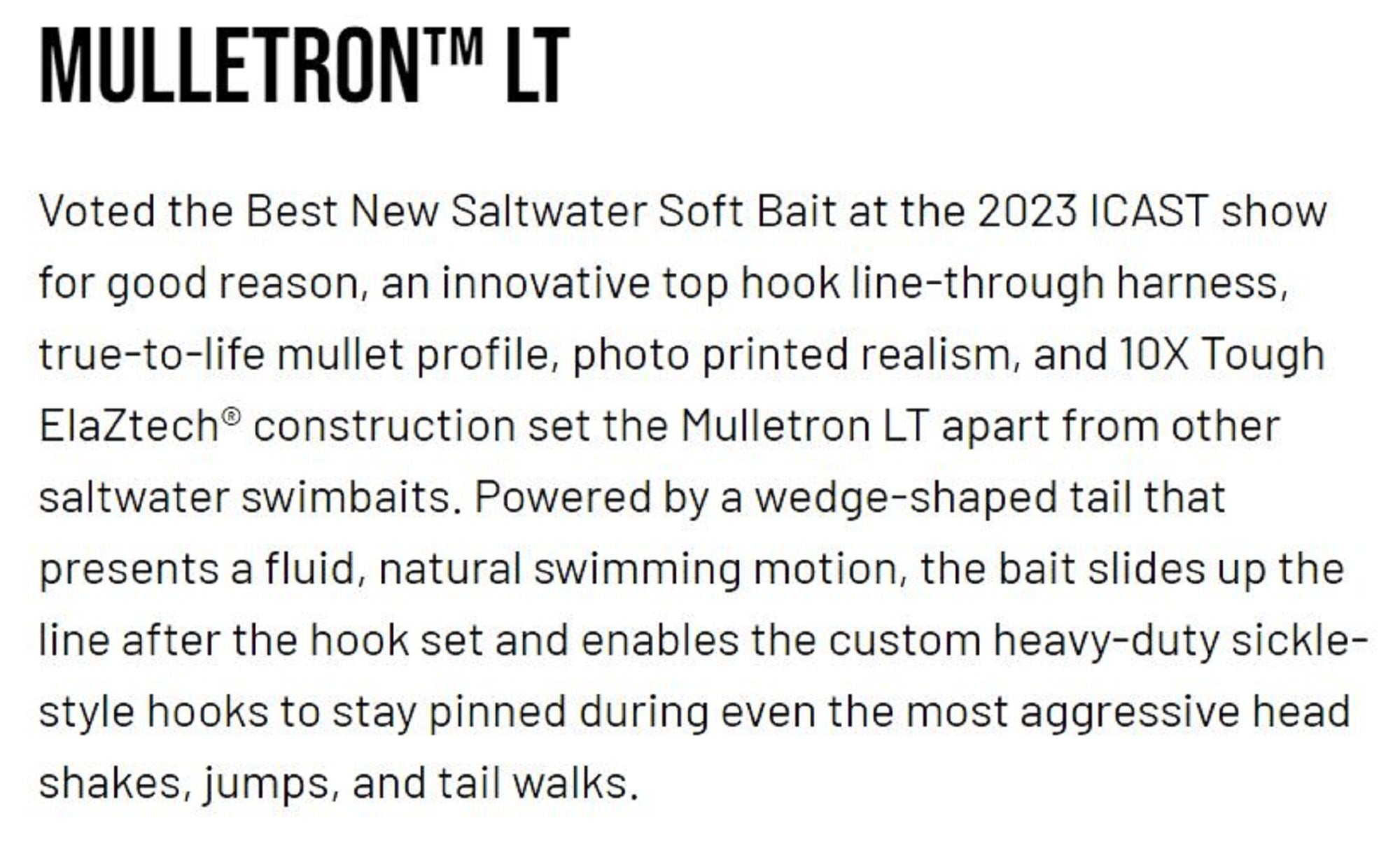 Zman Soft Lure Mulletron LT Swimbait 4.5 Inch Goldrush (6391)