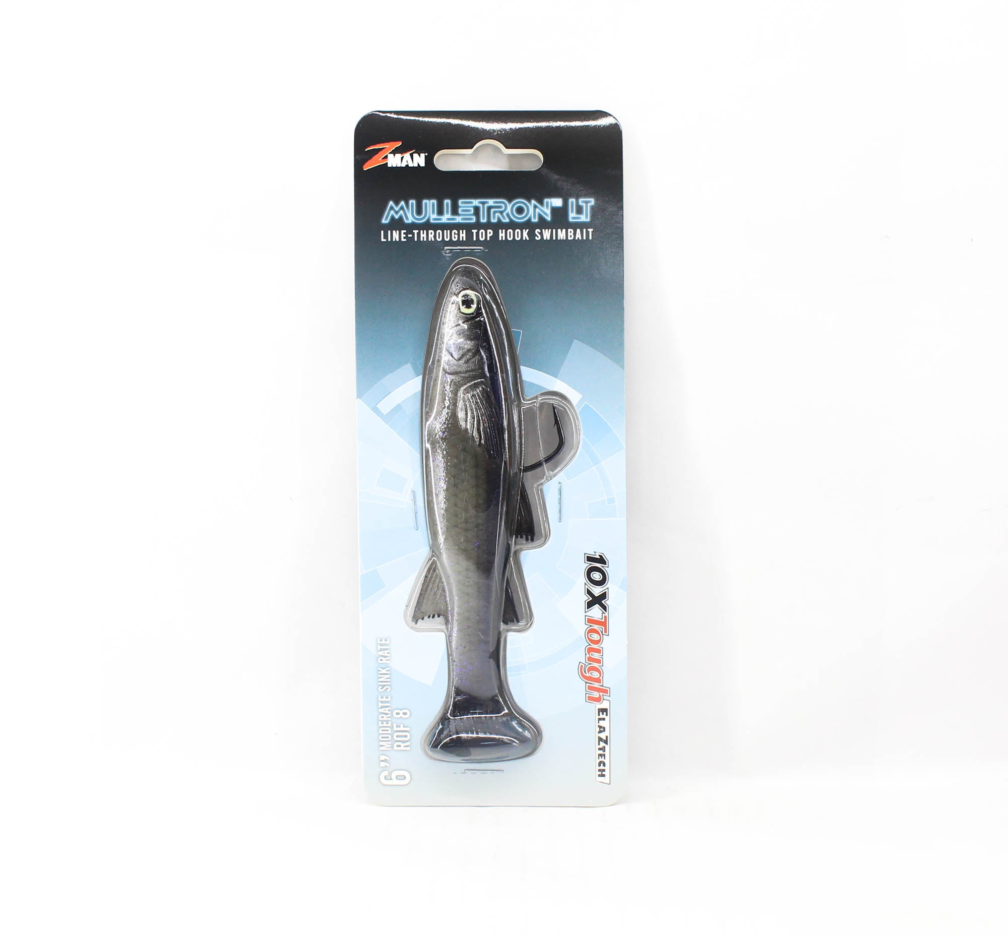 Zman Soft Lure Mulletron LT Swimbait 6 Inch Glow Mullet (6407)