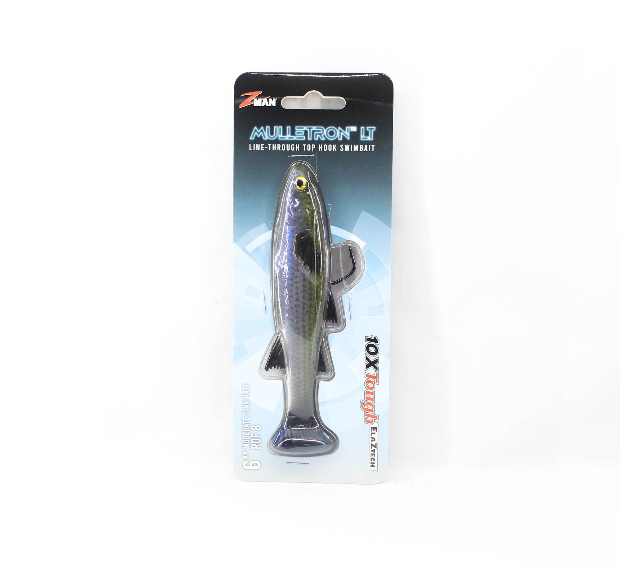 Zman Soft Lure Mulletron LT Swimbait 6 Inch Mossback (6438)