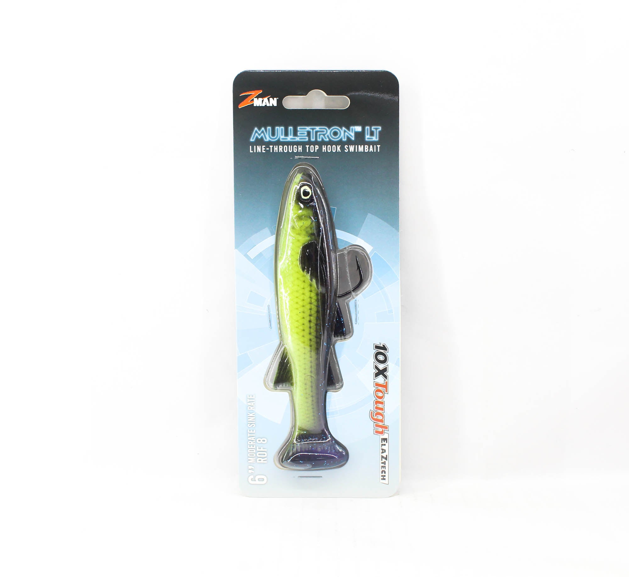 Zman Soft Lure Mulletron LT Swimbait 6 Inch Bayou Tiger (6445)
