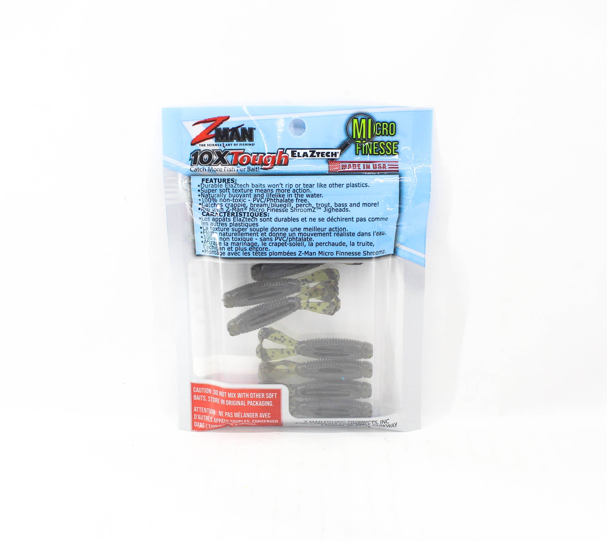 Zman Soft Lure Micro Goat 1.75 Inch 8/Pack Green Pumpkin (6476)