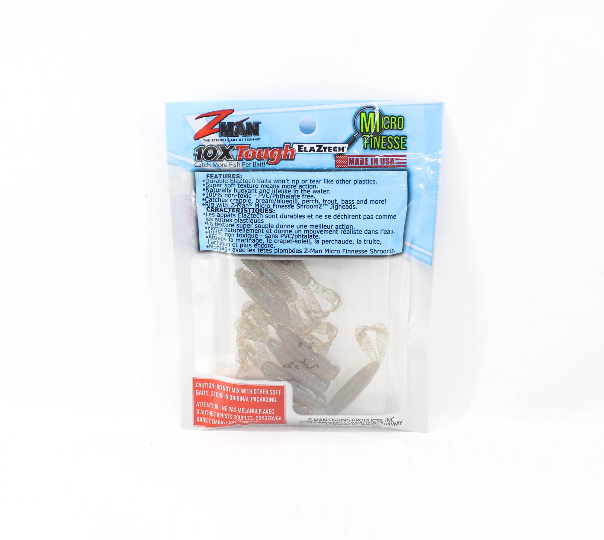 Zman Soft Lure Micro Goat 1.75 Inch 8/Pack Bloodworm (6513)
