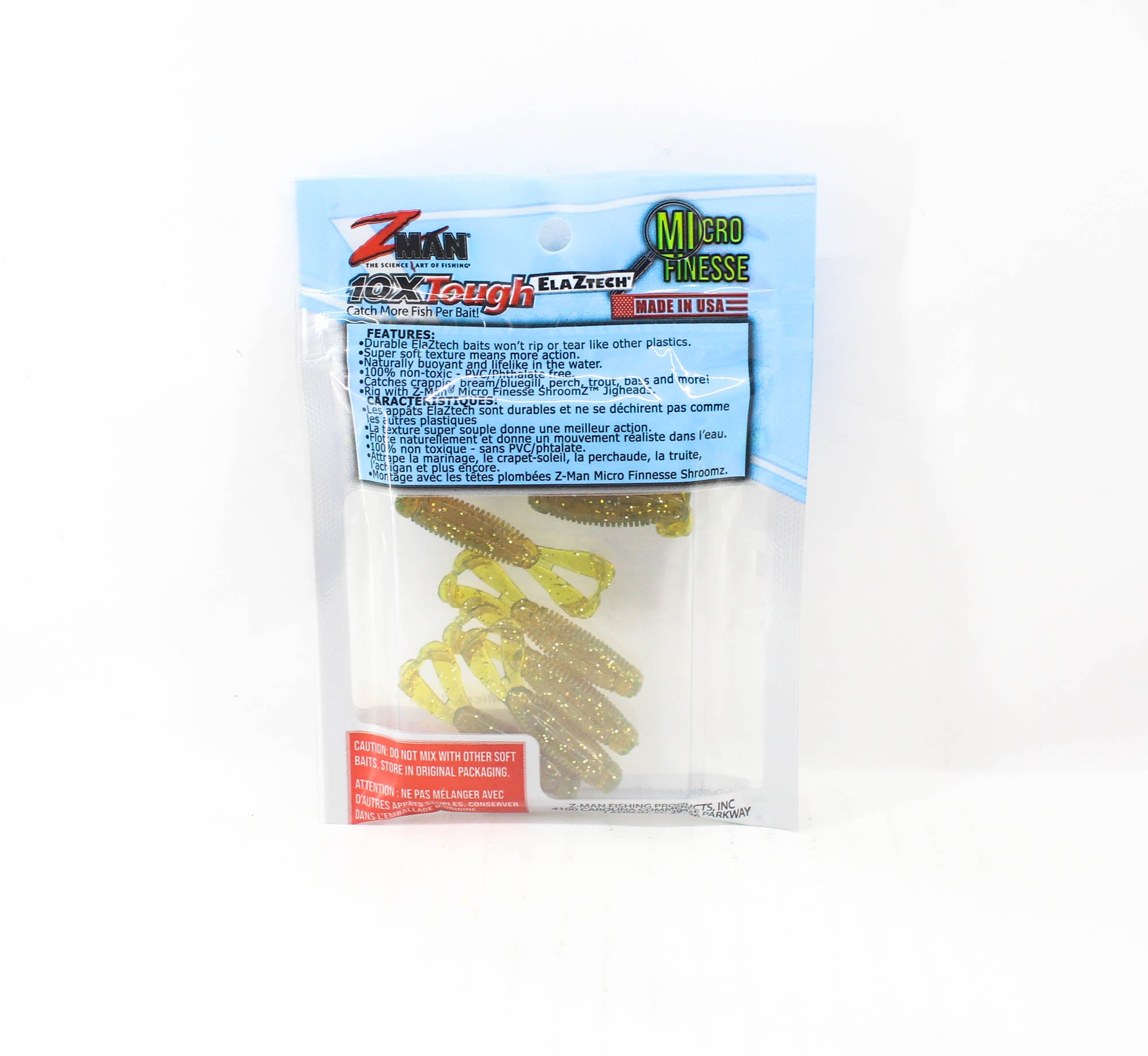 Zman Soft Lure Micro Goat 1.75 Inch 8/Pack Midnight Oil (6544)