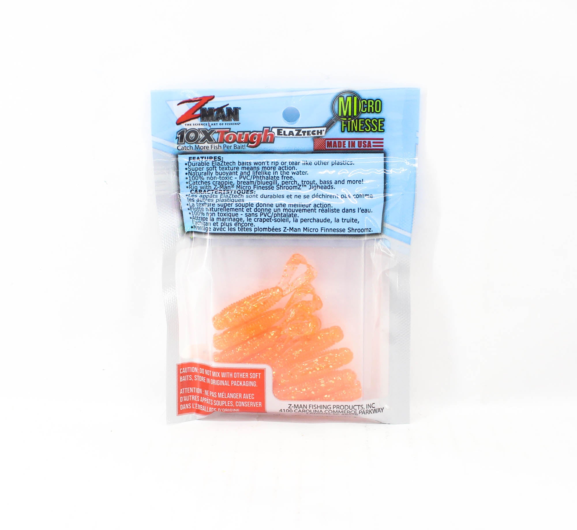 Zman Soft Lure Micro Goat 1.75 Inch 8/Pack Atomic Sunrise (6551)