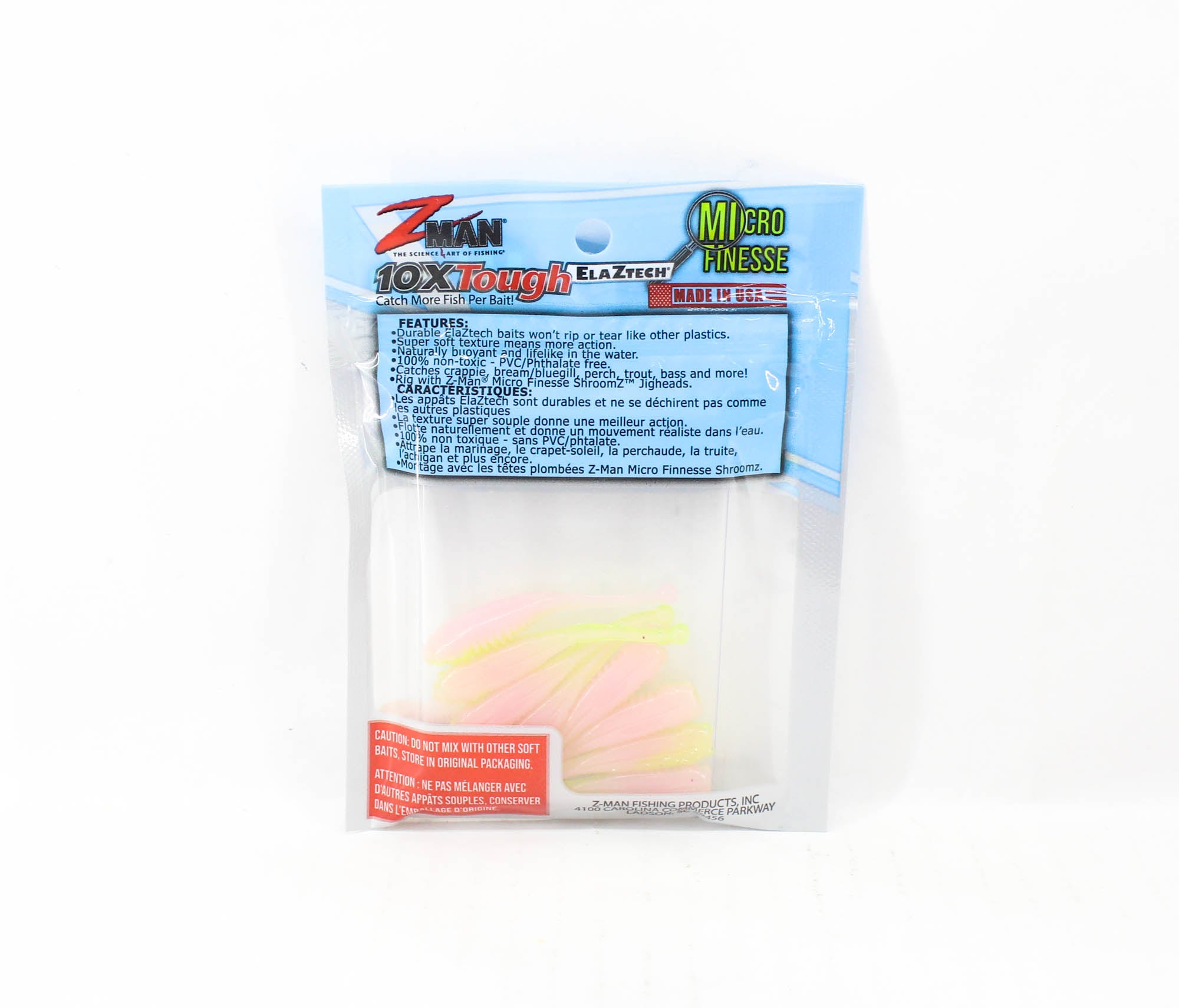 Zman Soft Lure Baby BallerZ 2 Inch 8/Pack Electric Chicken (6575)