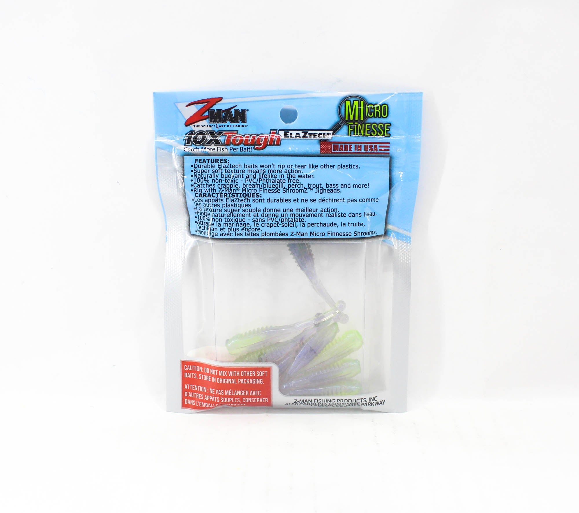 Zman Soft Lure Baby BallerZ 2 Inch 8/Pack Purple Death (6636)